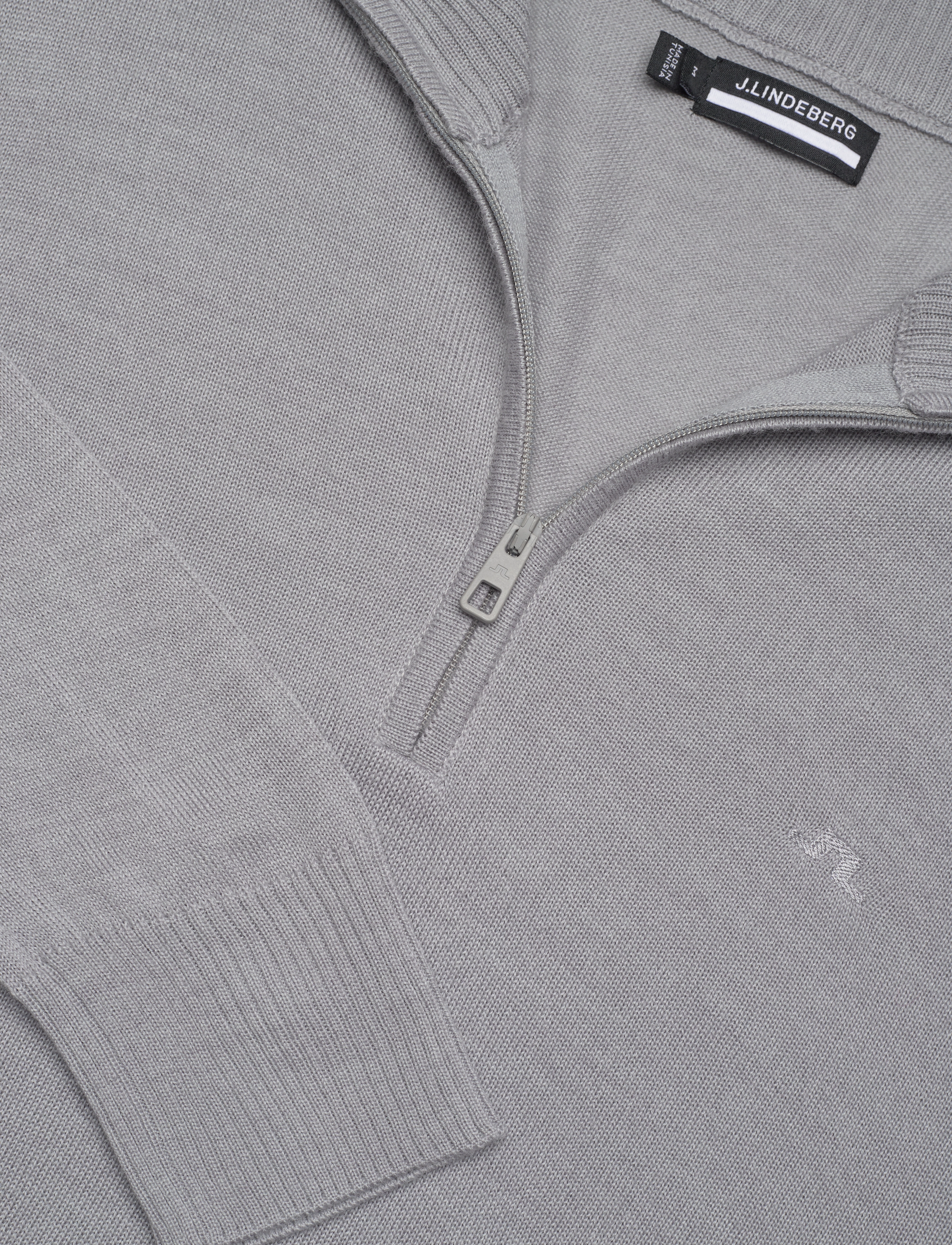 J. Lindeberg - M Merino Blend Half Zip - half zip-tröjor - grey melange - 2