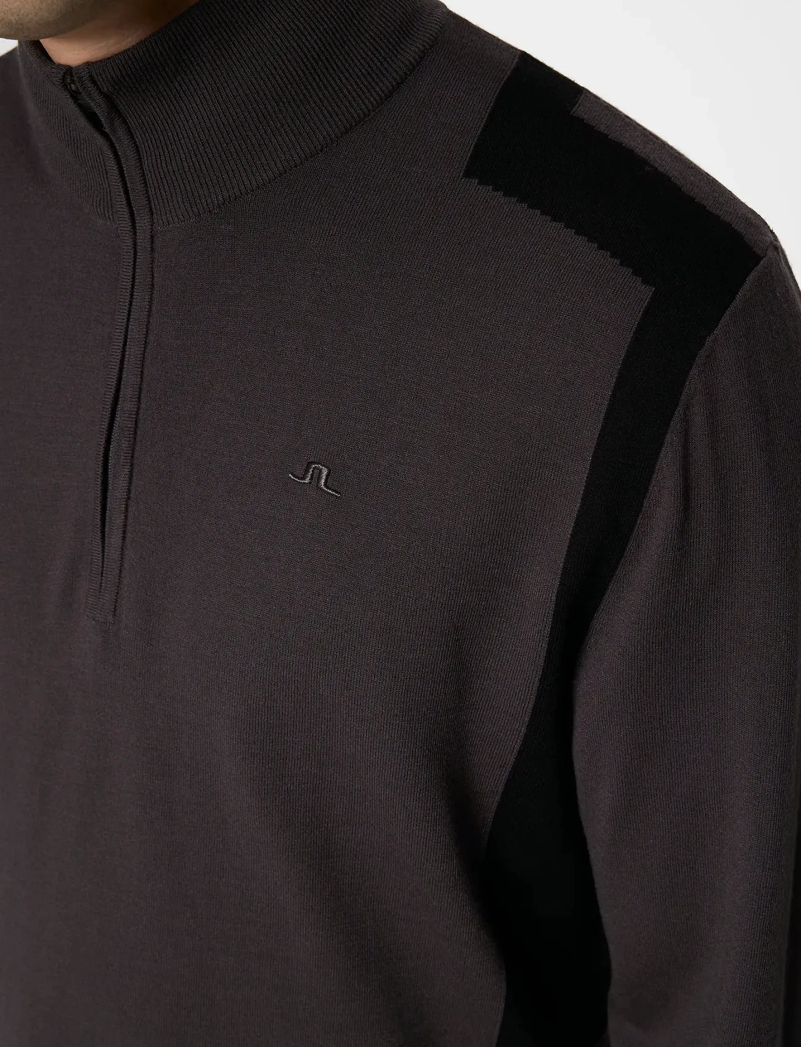 J. Lindeberg - Kendrick Knitted Zip Sweater - asphalt - 4