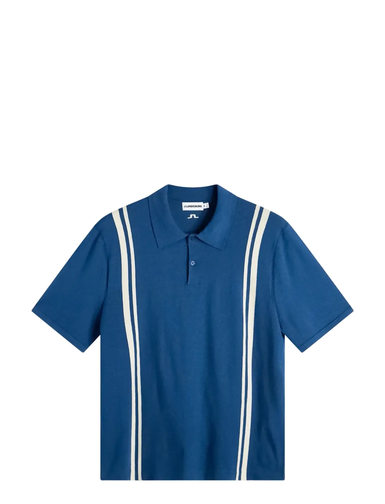 J. Lindeberg Rylan Stripe Knit Golf Polo - Pakkumised - ESTATE BLUE / navy