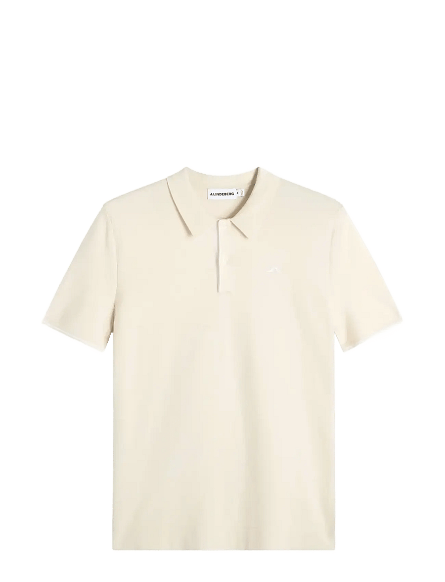 J. Lindeberg - Matheo Knit Golf Polo - alussärgid ja t-särgid - moonbeam - 1