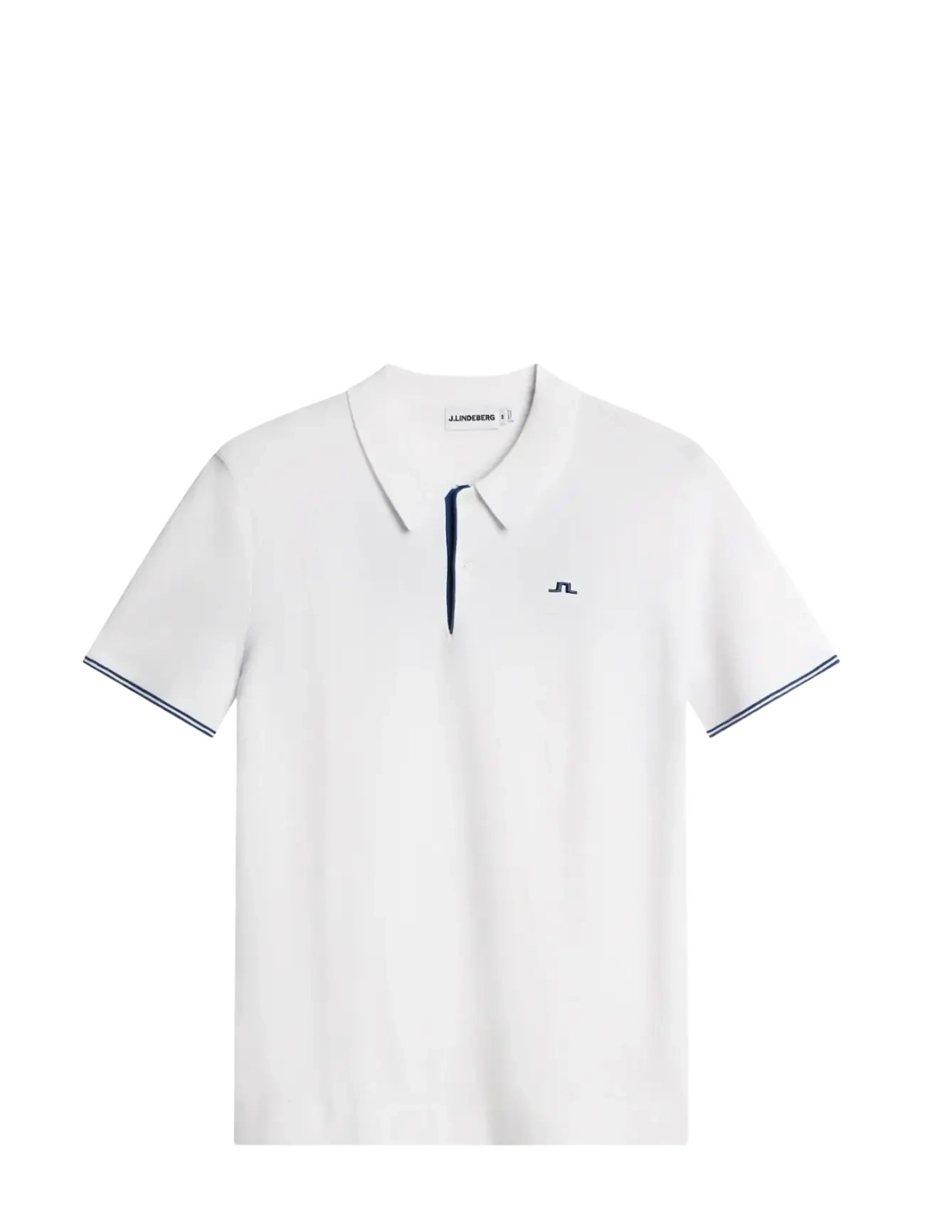 J. Lindeberg Matheo Knit Golf Polo - Kortærmede poloer - WHITE / white
