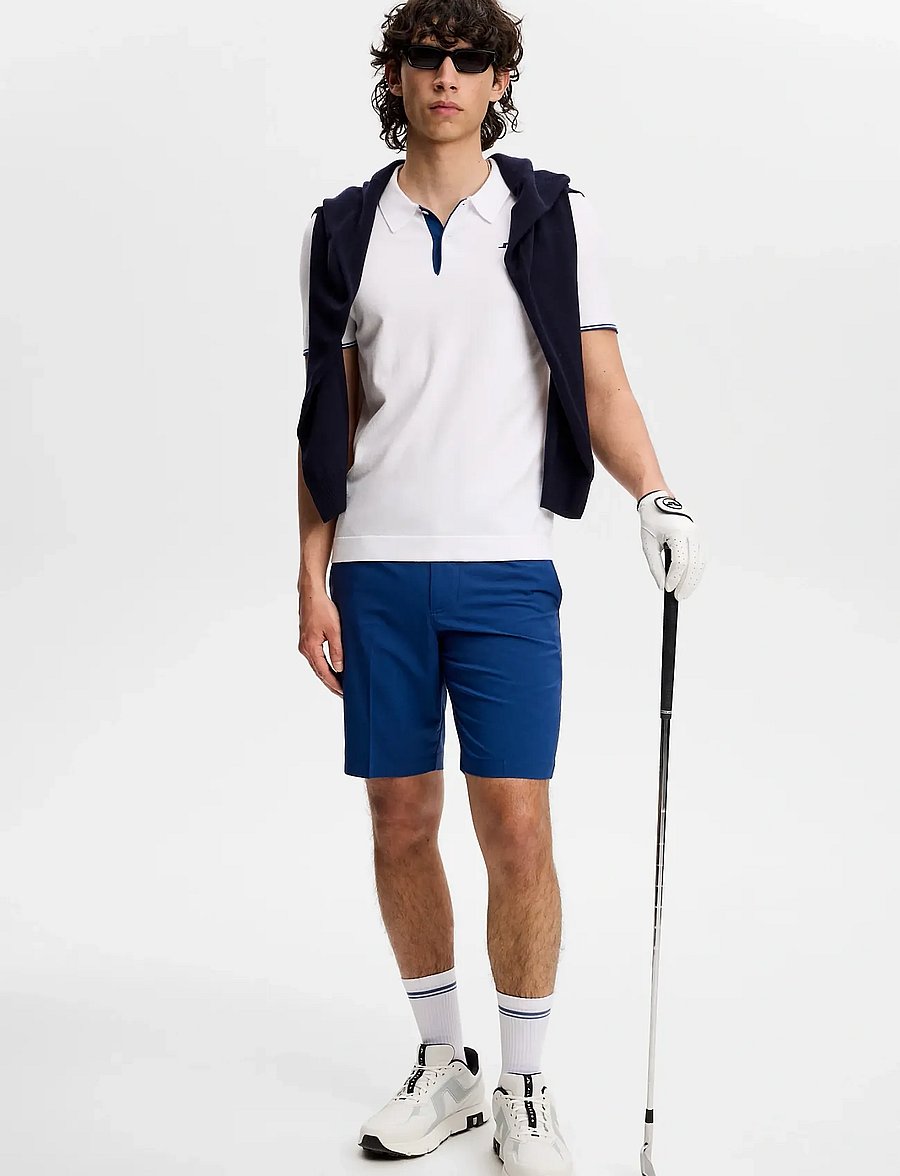J. Lindeberg - Matheo Knit Golf Polo - alussärgid ja t-särgid - white - 4