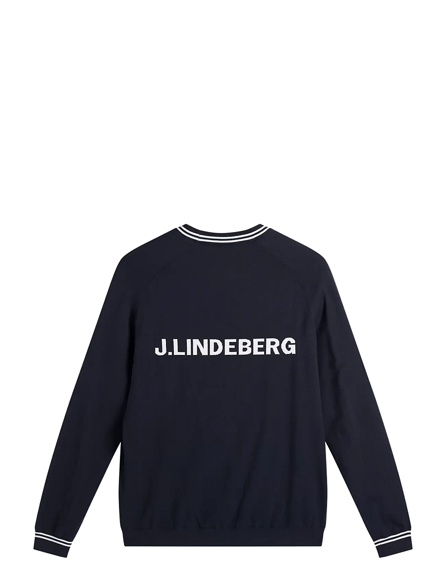 J. Lindeberg - KENNY WINDBREAKER KNIT SWEATER - sweatshirts - jl navy - 2