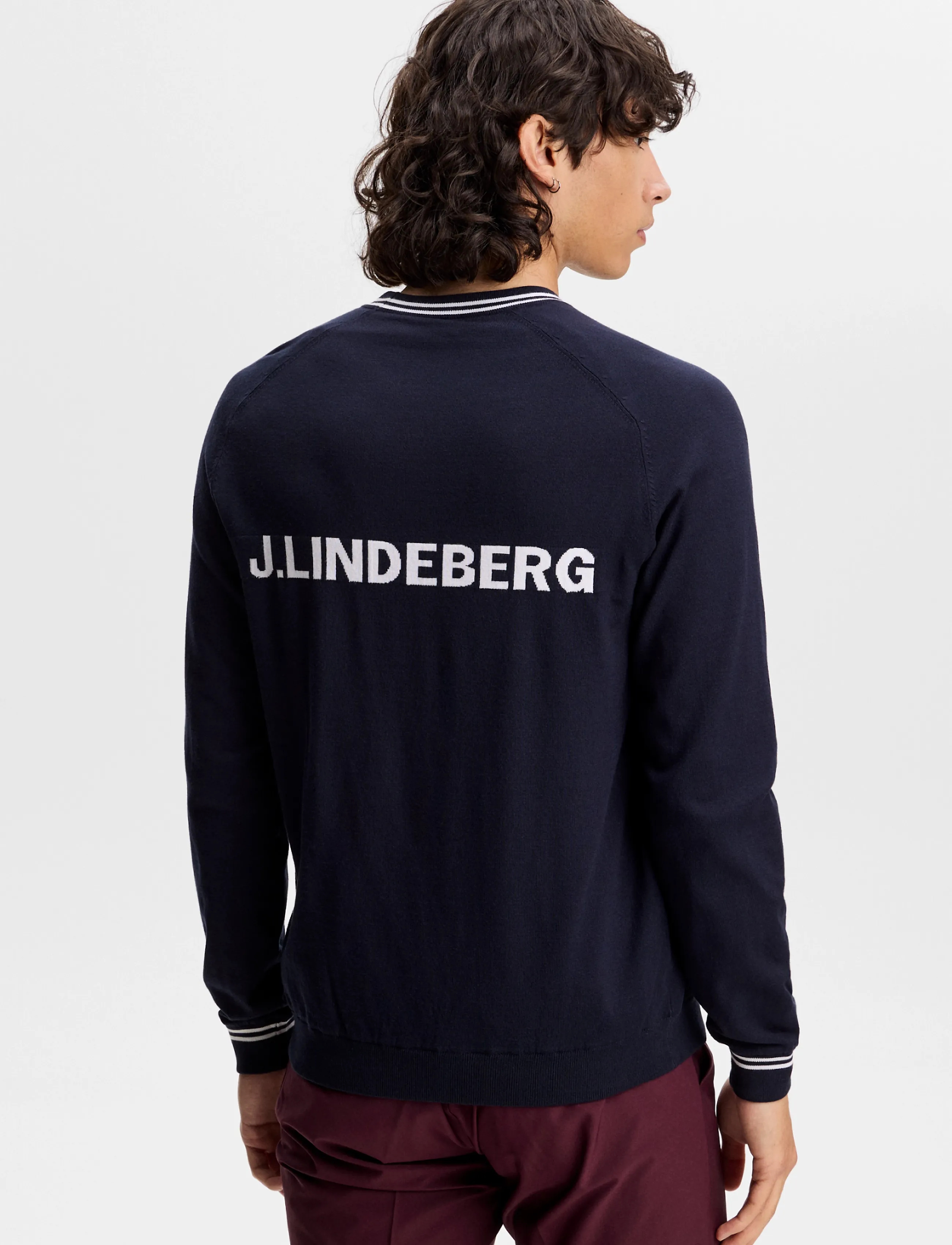 J. Lindeberg - KENNY WINDBREAKER KNIT SWEATER - sweatshirts - jl navy - 5