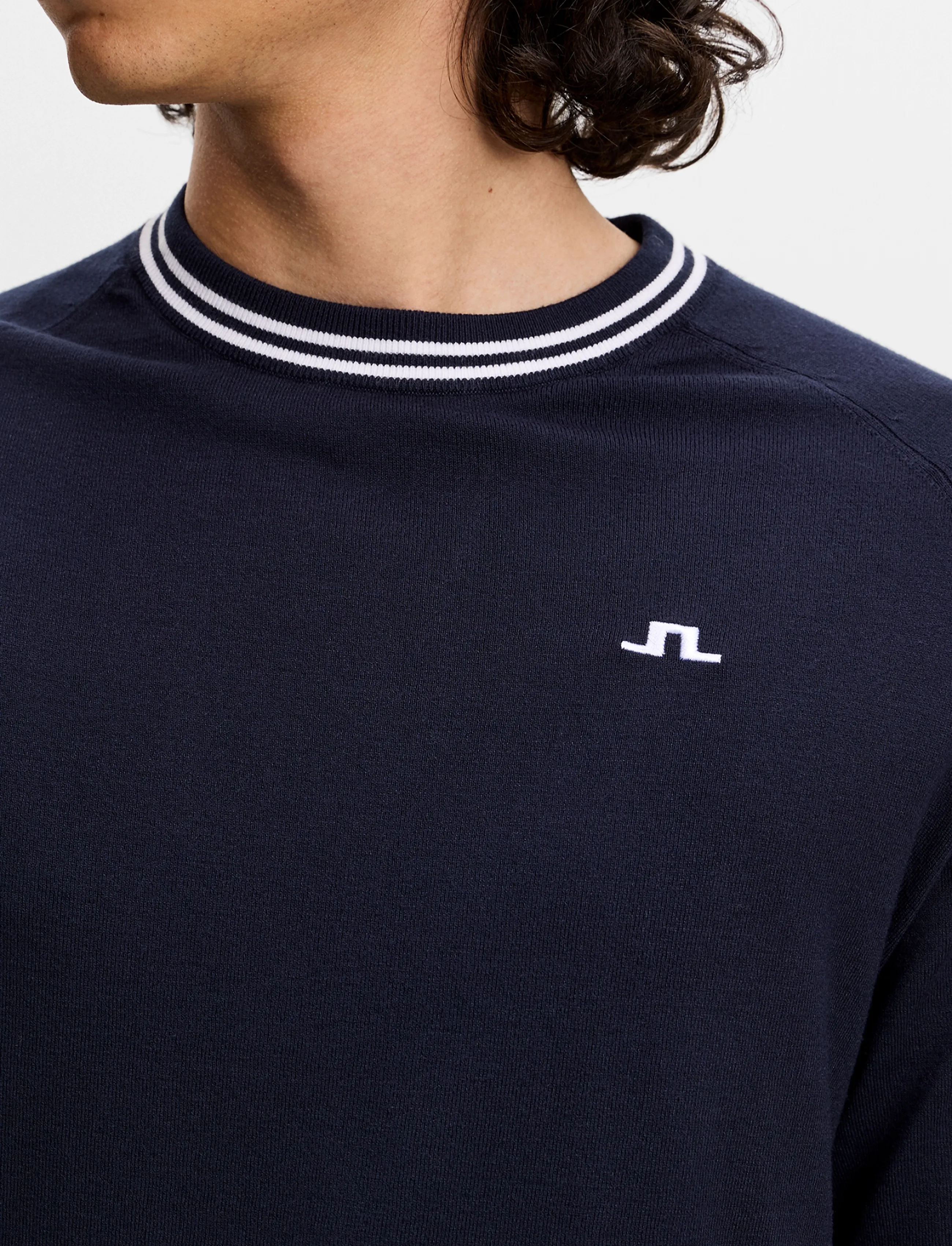 J. Lindeberg Kenny Windbreaker Knit Sweater stickade tröjor herr – bild 4