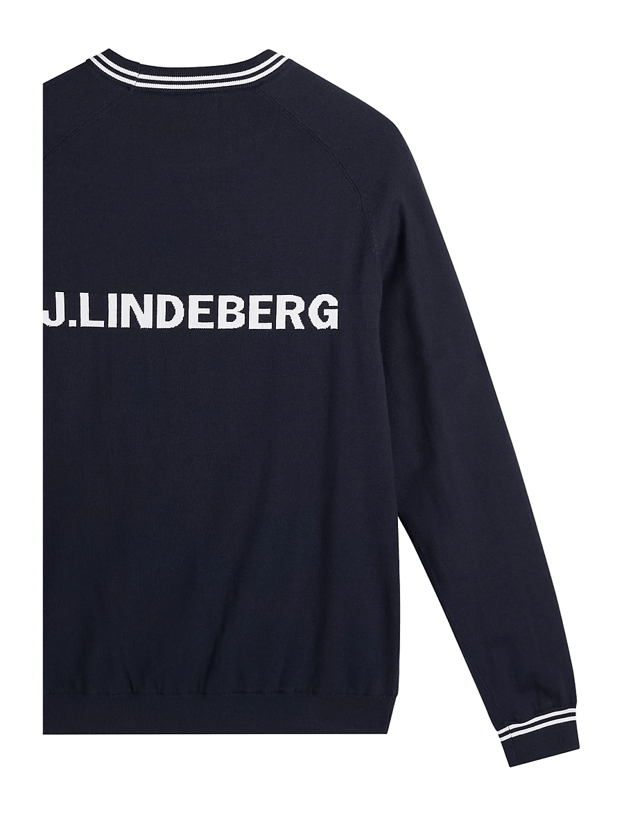 J. Lindeberg - KENNY WINDBREAKER KNIT SWEATER - sweatshirts - jl navy - 3
