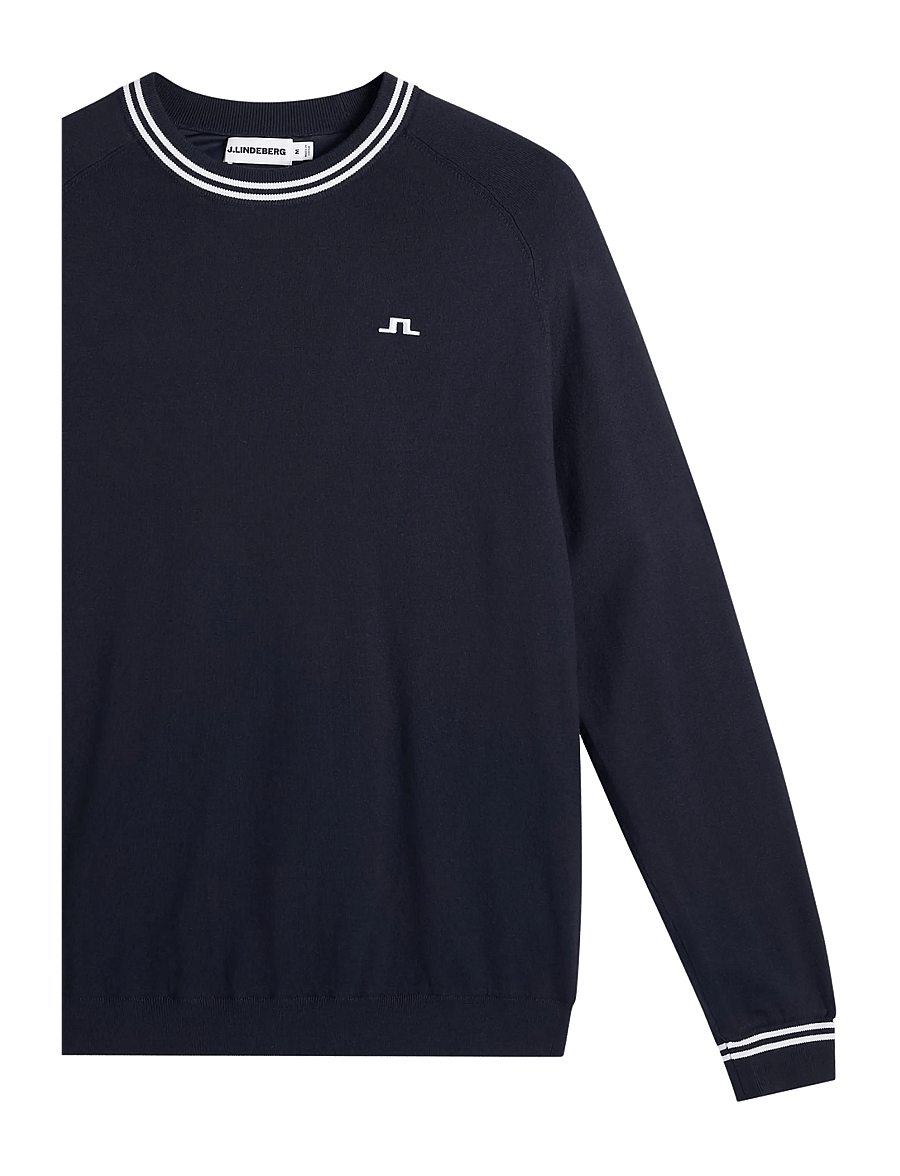 J. Lindeberg - KENNY WINDBREAKER KNIT SWEATER - sweatshirts - jl navy - 4