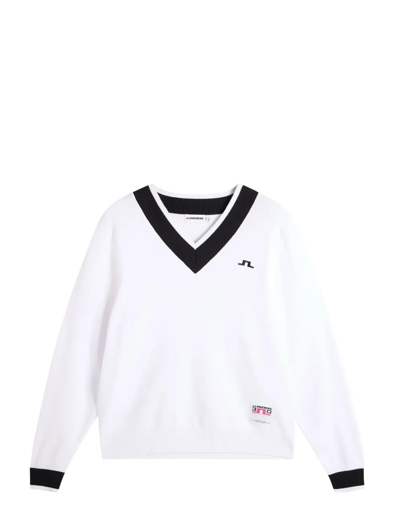 J. Lindeberg 30Y Nikolas Knit Sweater - J.Lindeberg - WHITE / white