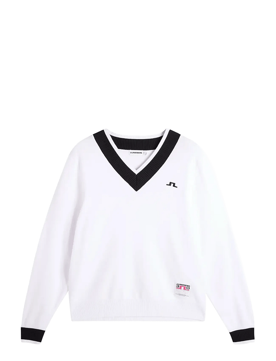 J. Lindeberg - 30Y Nikolas Knit Sweater - sweatshirts - white - 1