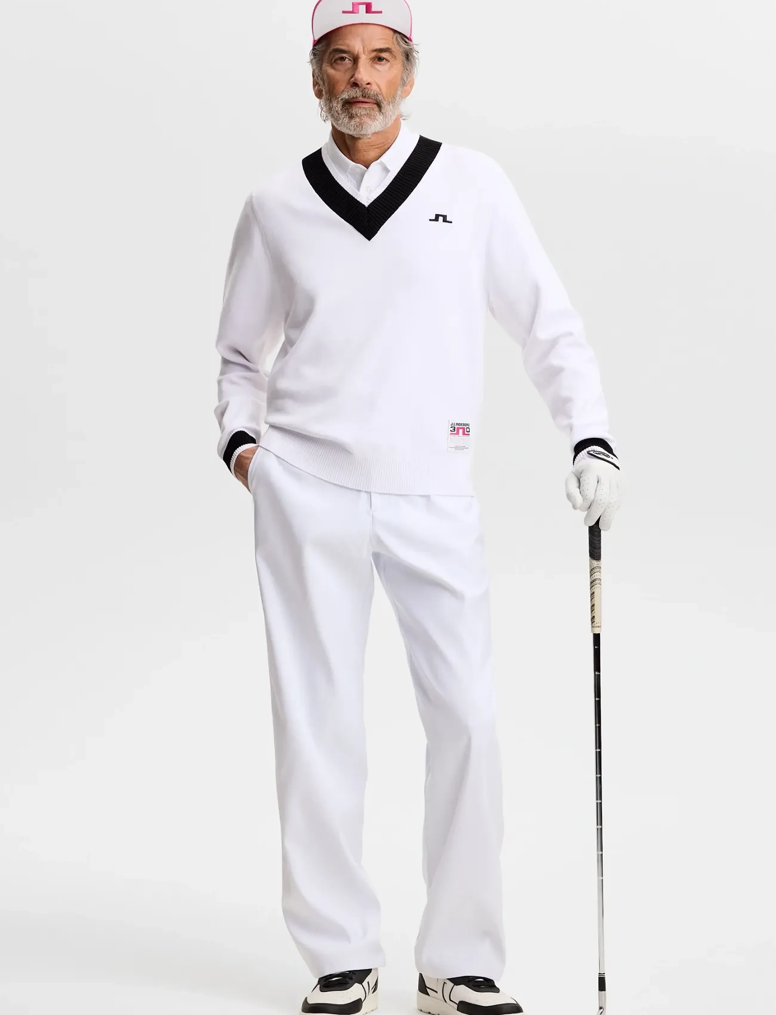 J. Lindeberg - 30Y Nikolas Knit Sweater - sweatshirts - white - 3