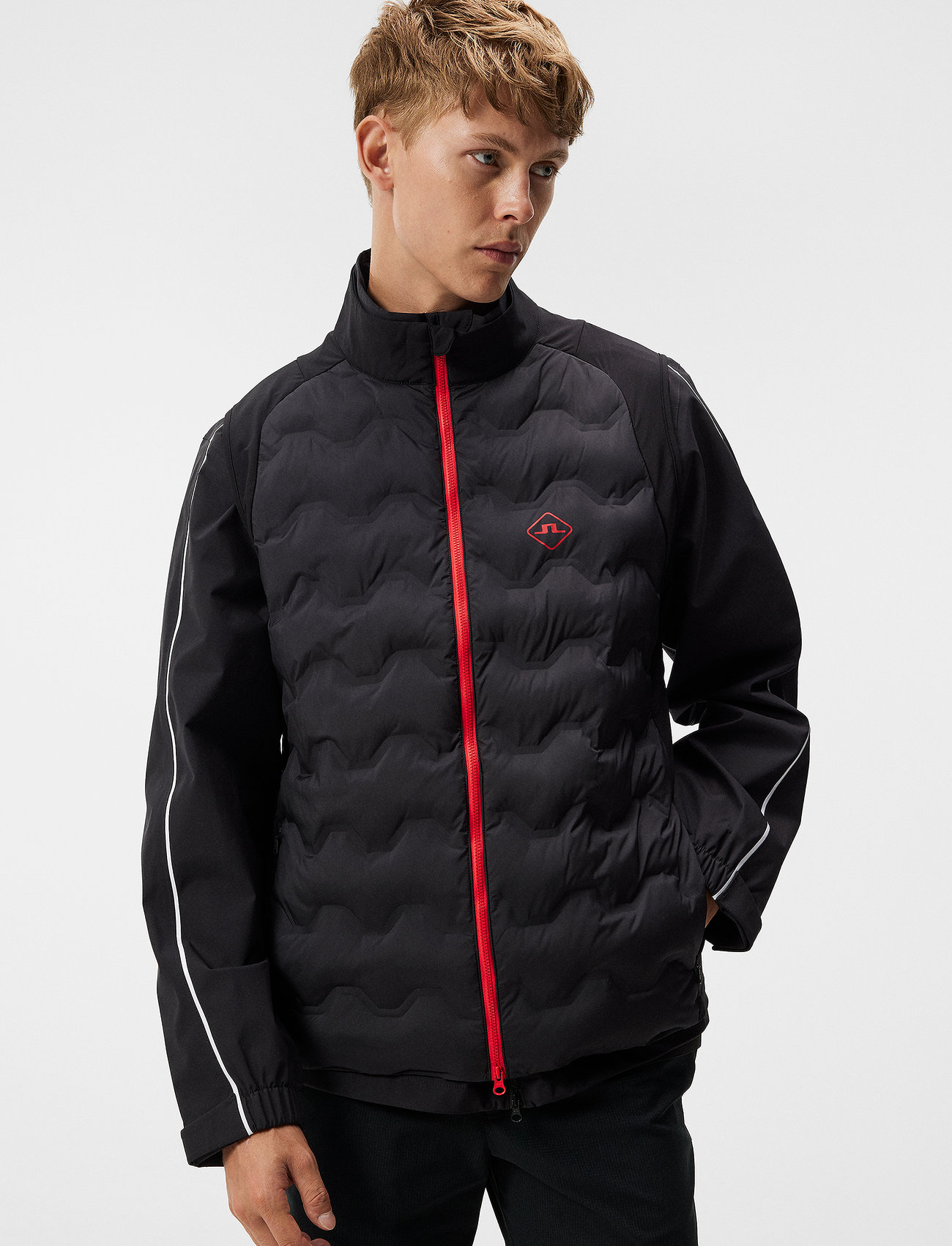J. Lindeberg - Dexter Hybrid vest - golf jackets - black - 1