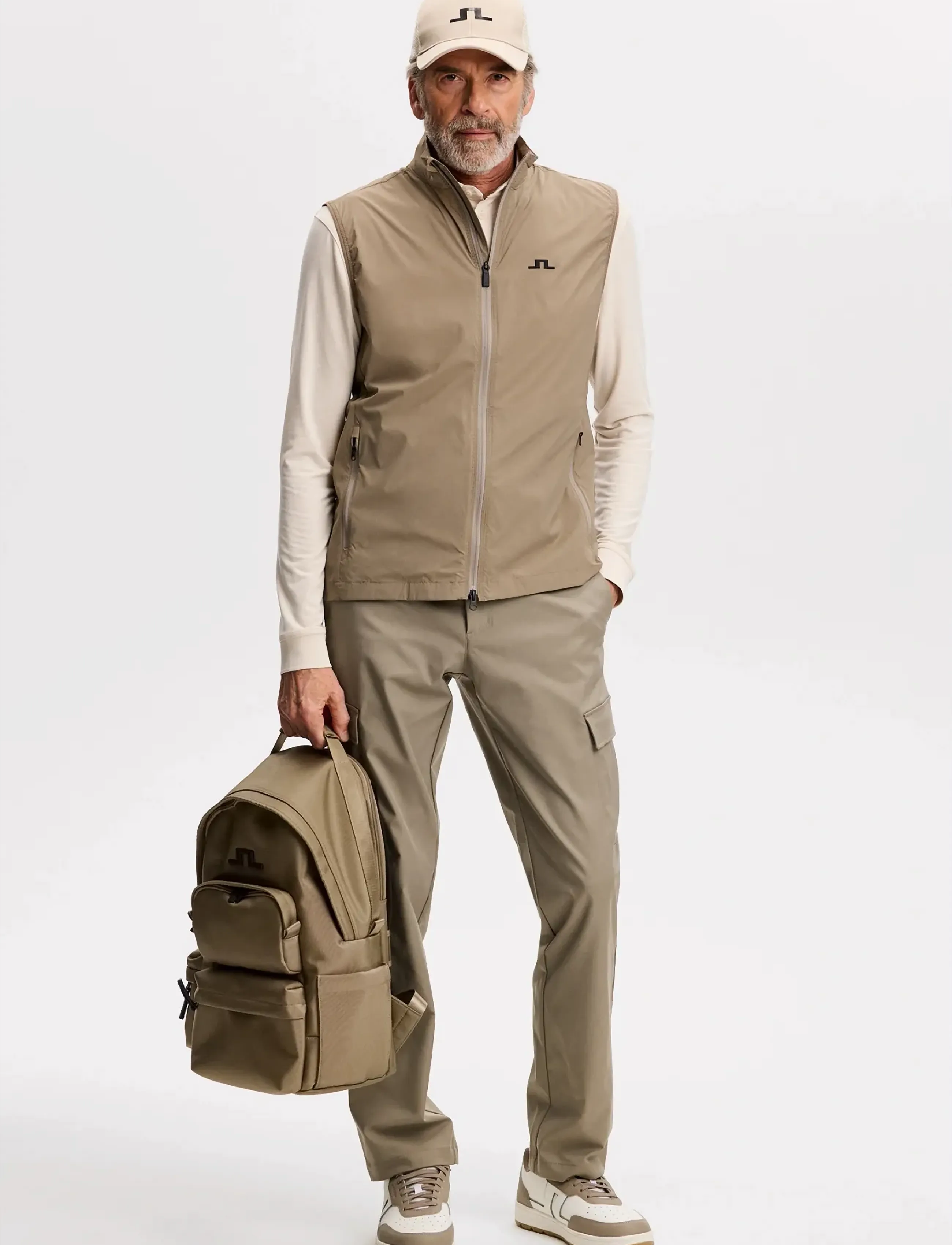 J. Lindeberg - Ash Light Packable Vest - vests - brindle - 3