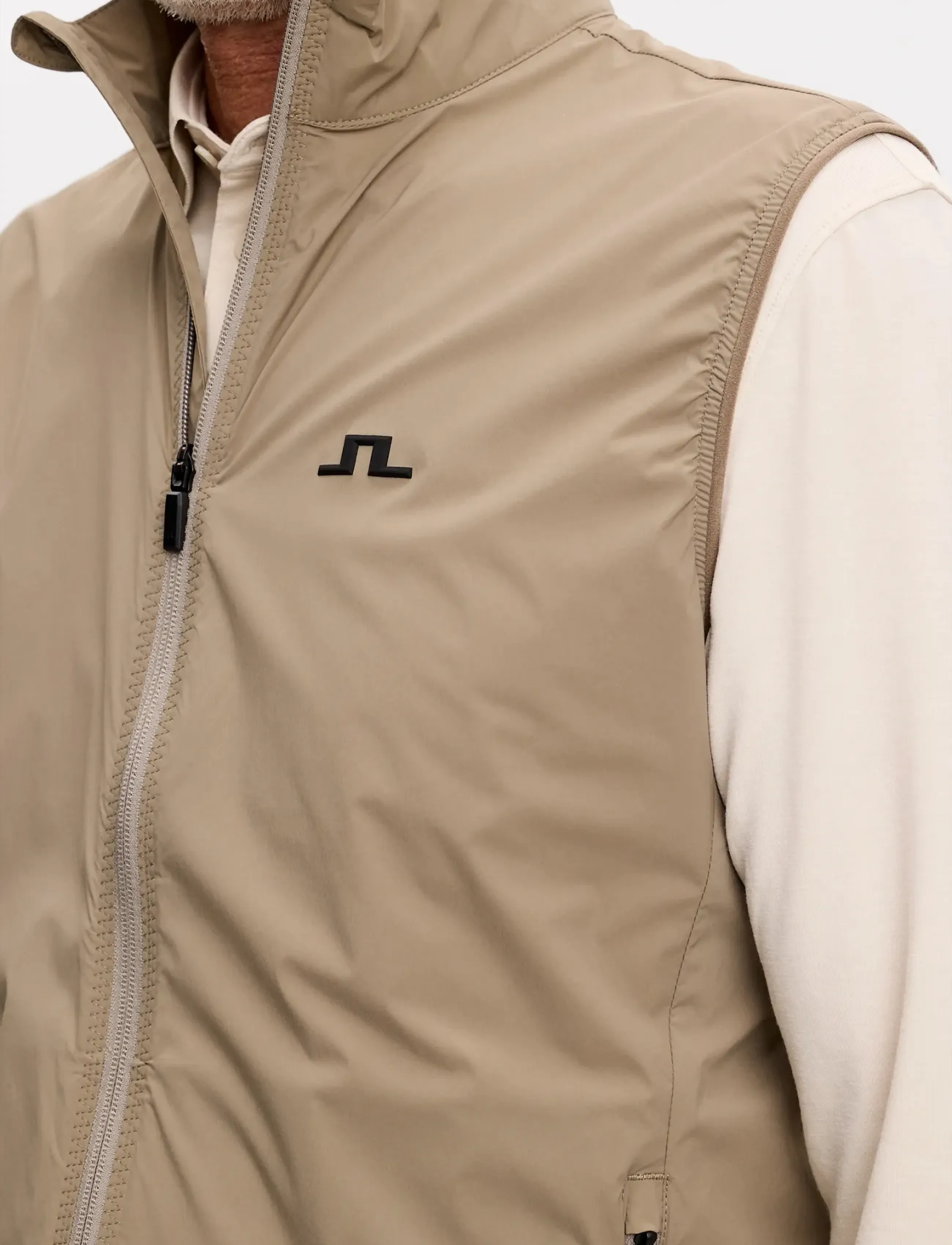 J. Lindeberg - Ash Light Packable Vest - vests - brindle - 4