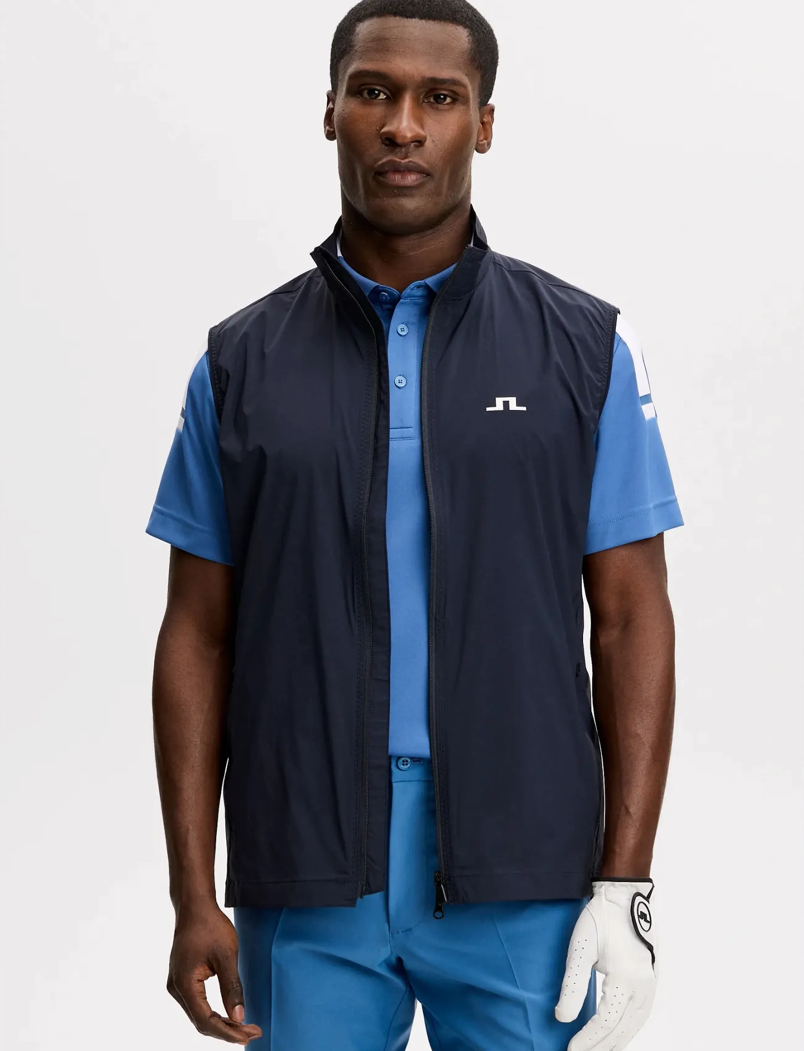 J. Lindeberg Ash Light Packable Vest, Mænd, Pakbar Vest, Navy, Str: XXL