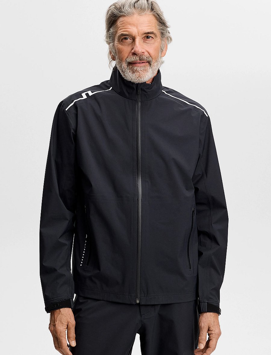 J. Lindeberg - SHAY RAIN JACKET - golfjakker - black - 0
