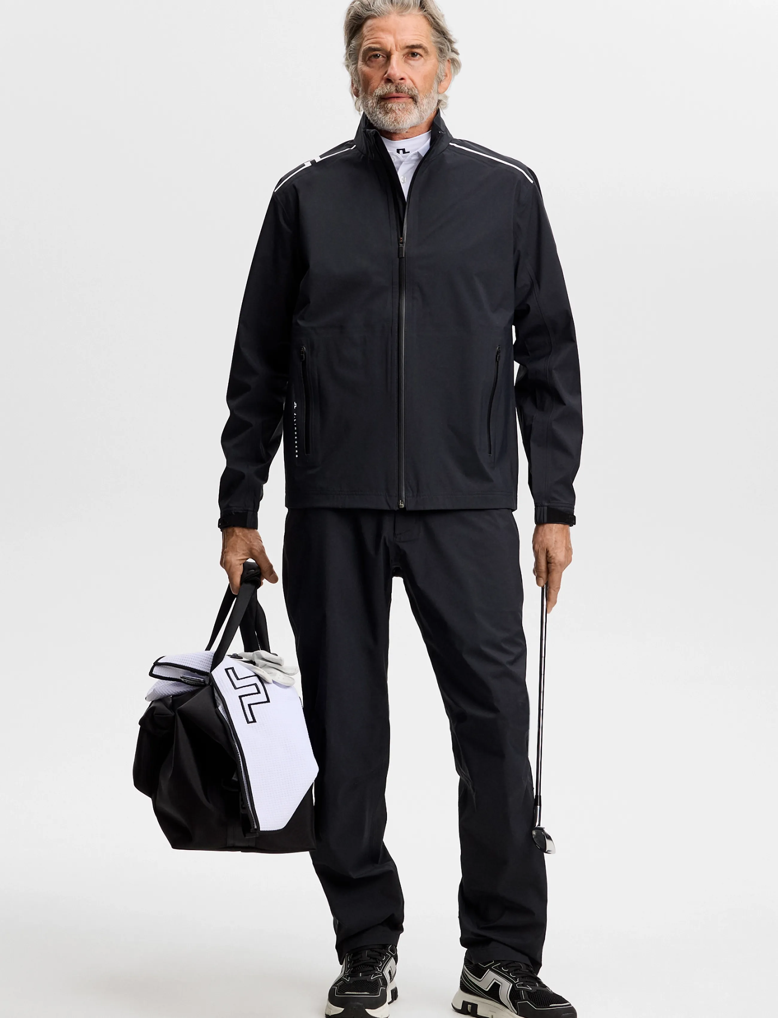 J. Lindeberg - SHAY RAIN JACKET - golfjakker - black - 4