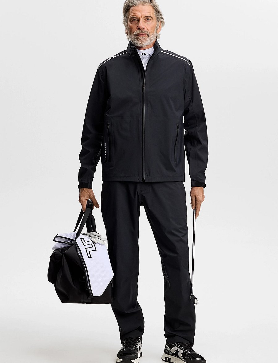 J. Lindeberg - SHAY RAIN JACKET - golfjakker - black - 4