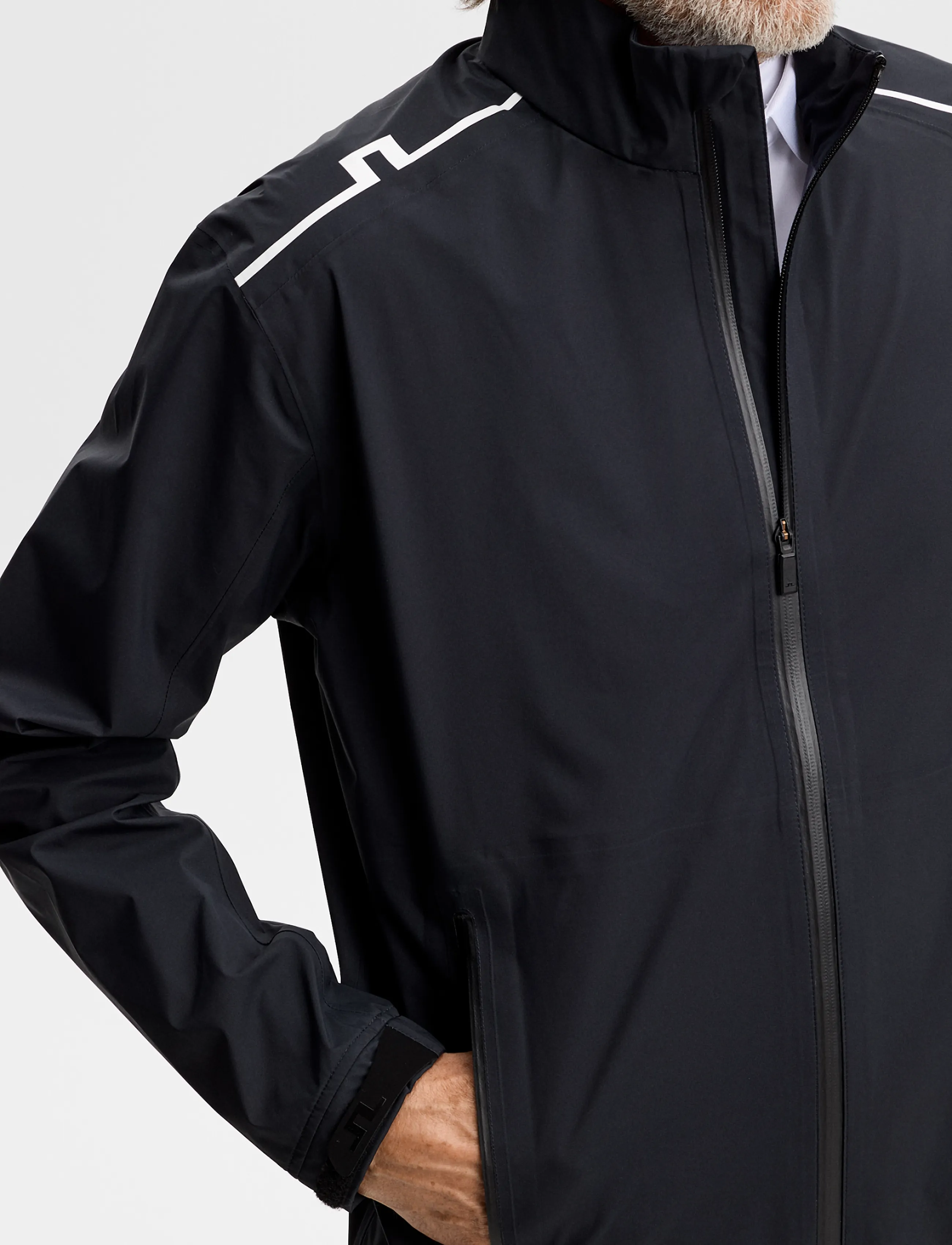 J. Lindeberg - SHAY RAIN JACKET - golfjakker - black - 5