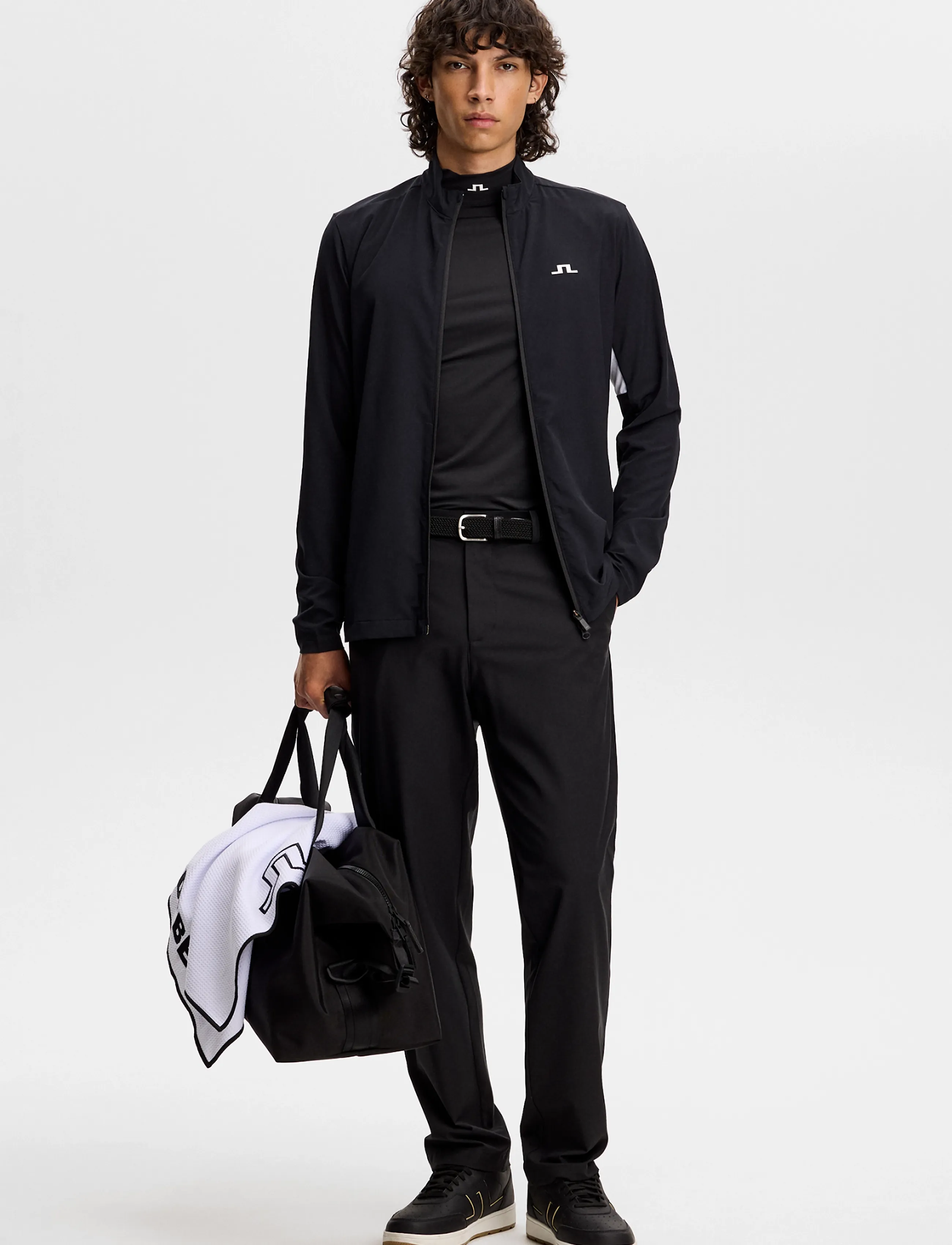 J. Lindeberg - BRIDGE HYBRID JACKET - golfjackor - black - 5