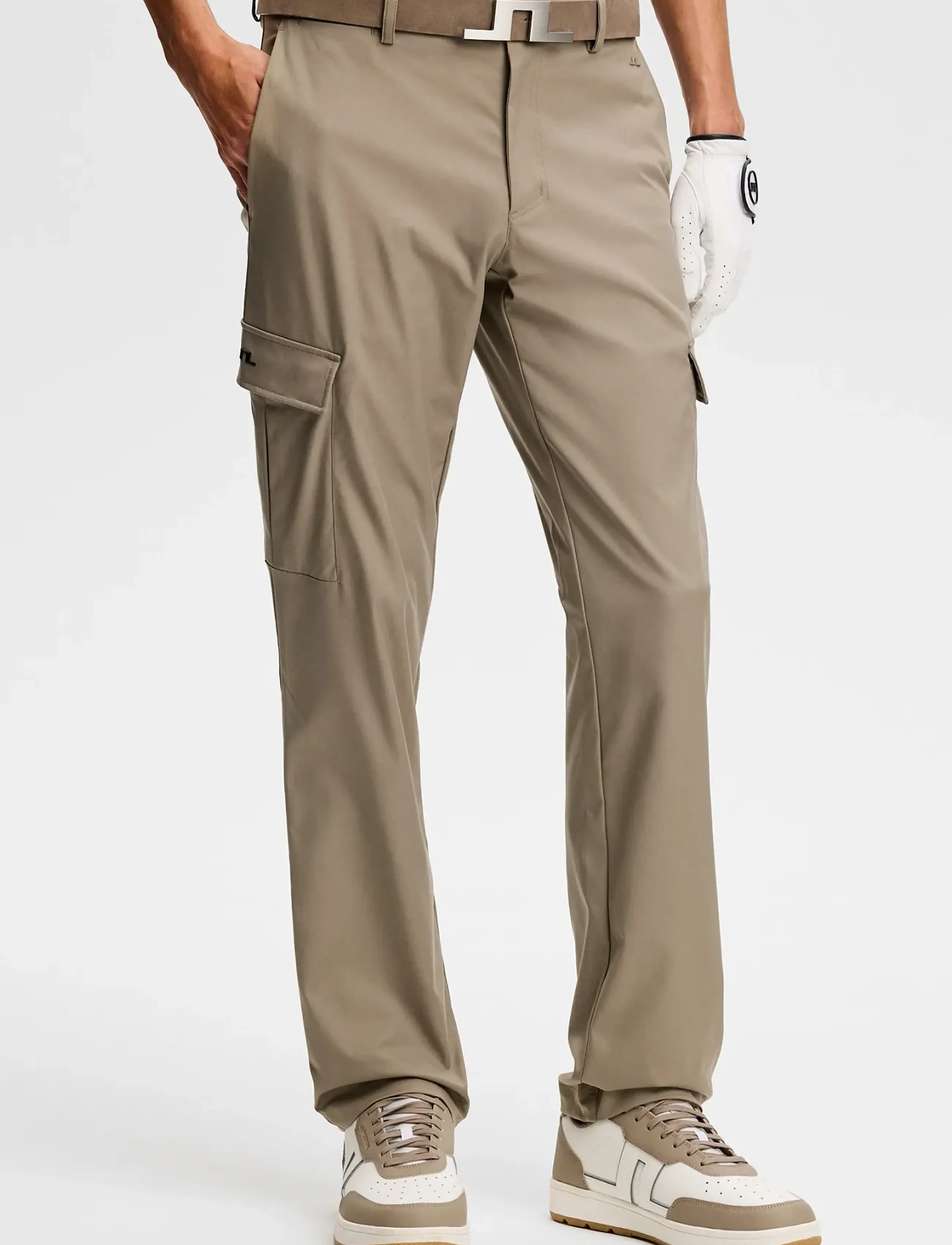 J. Lindeberg Aksel Cargo Pant, 32-32, Beige, Sport Pants > Sport Golf Pants, Herre