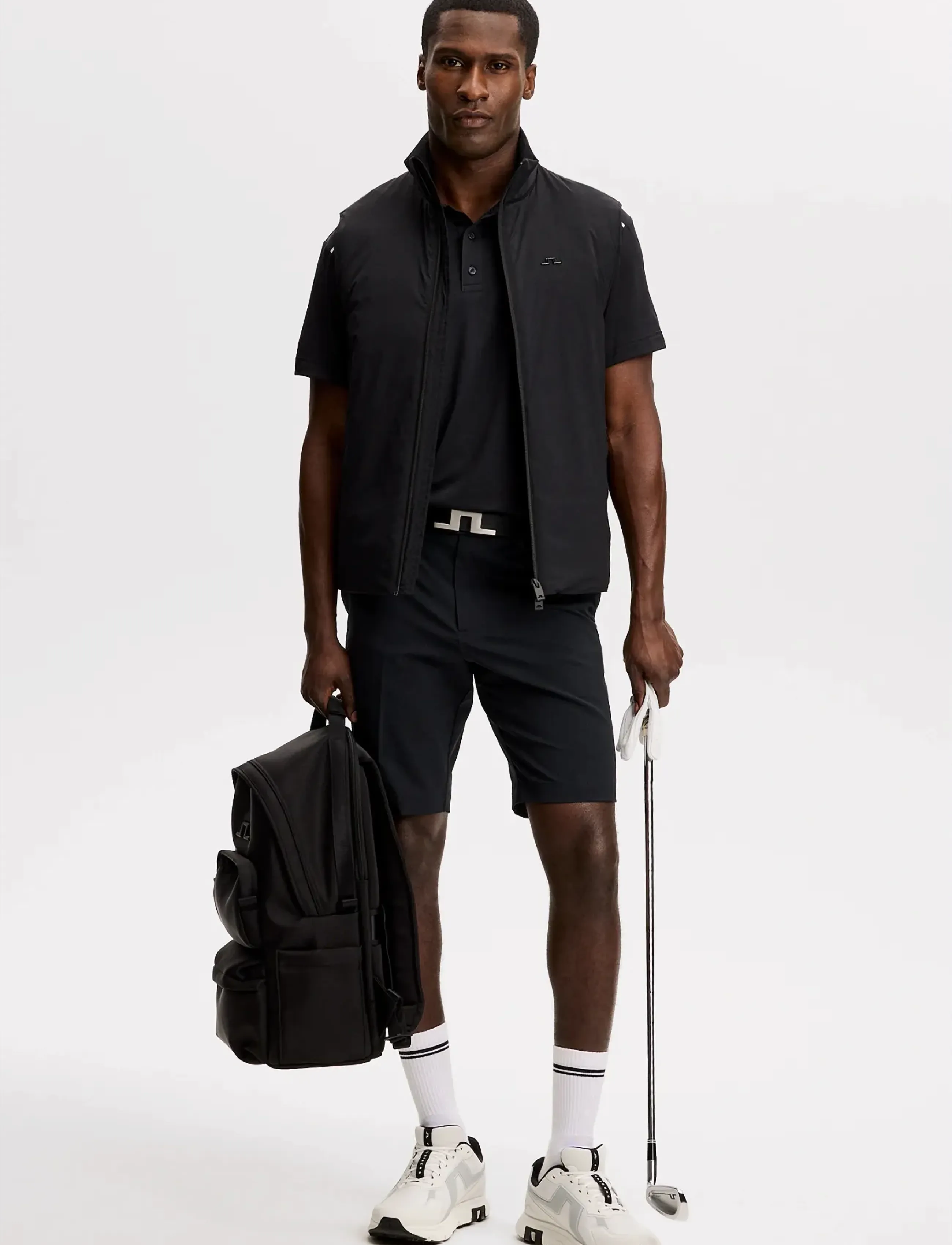 J. Lindeberg - Vent Shorts - lühikesed golfiipüksid - black - 4