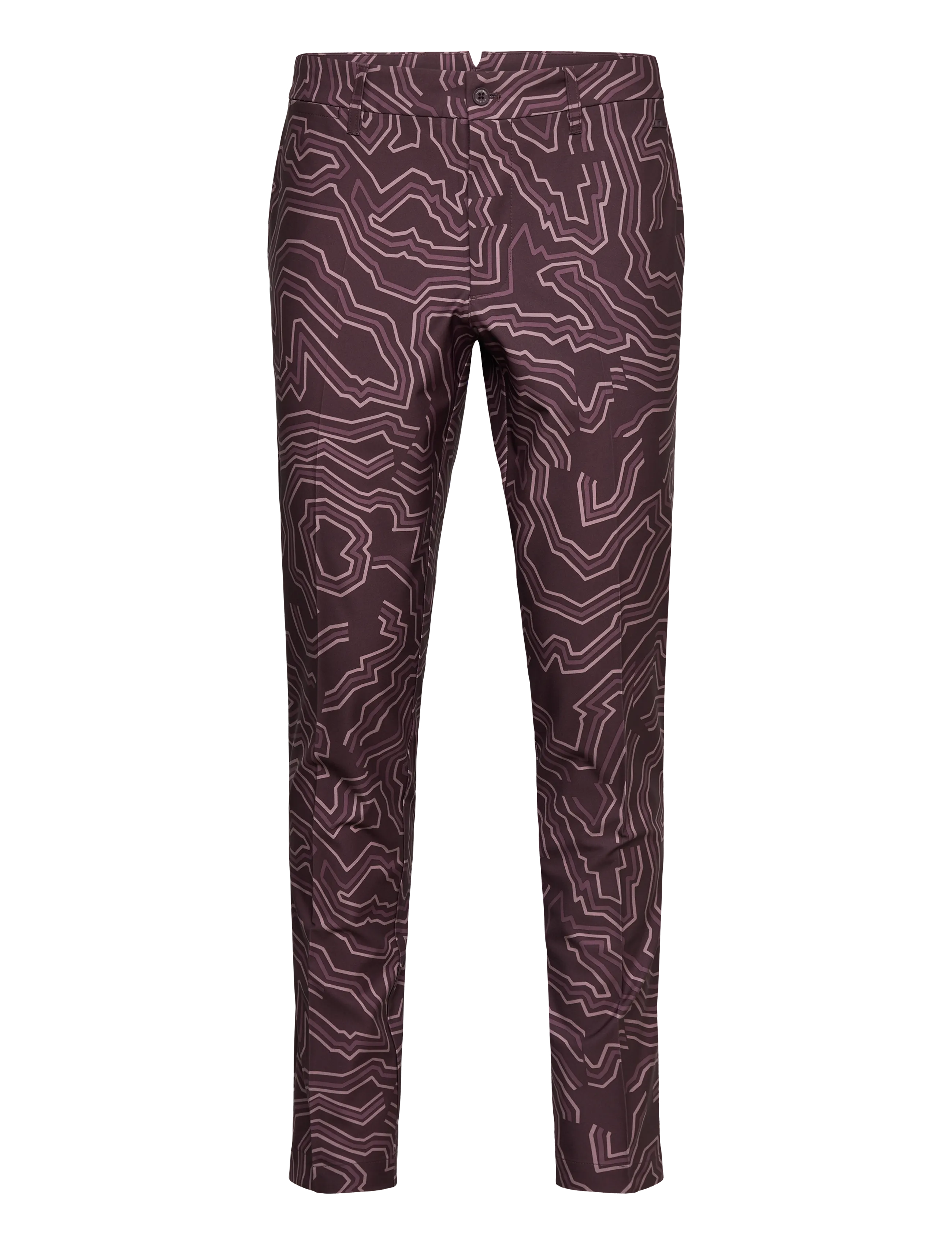 J. Lindeberg Ellott Print Pant - Deals - TOPO HUCKLEBERRY L / burgundy