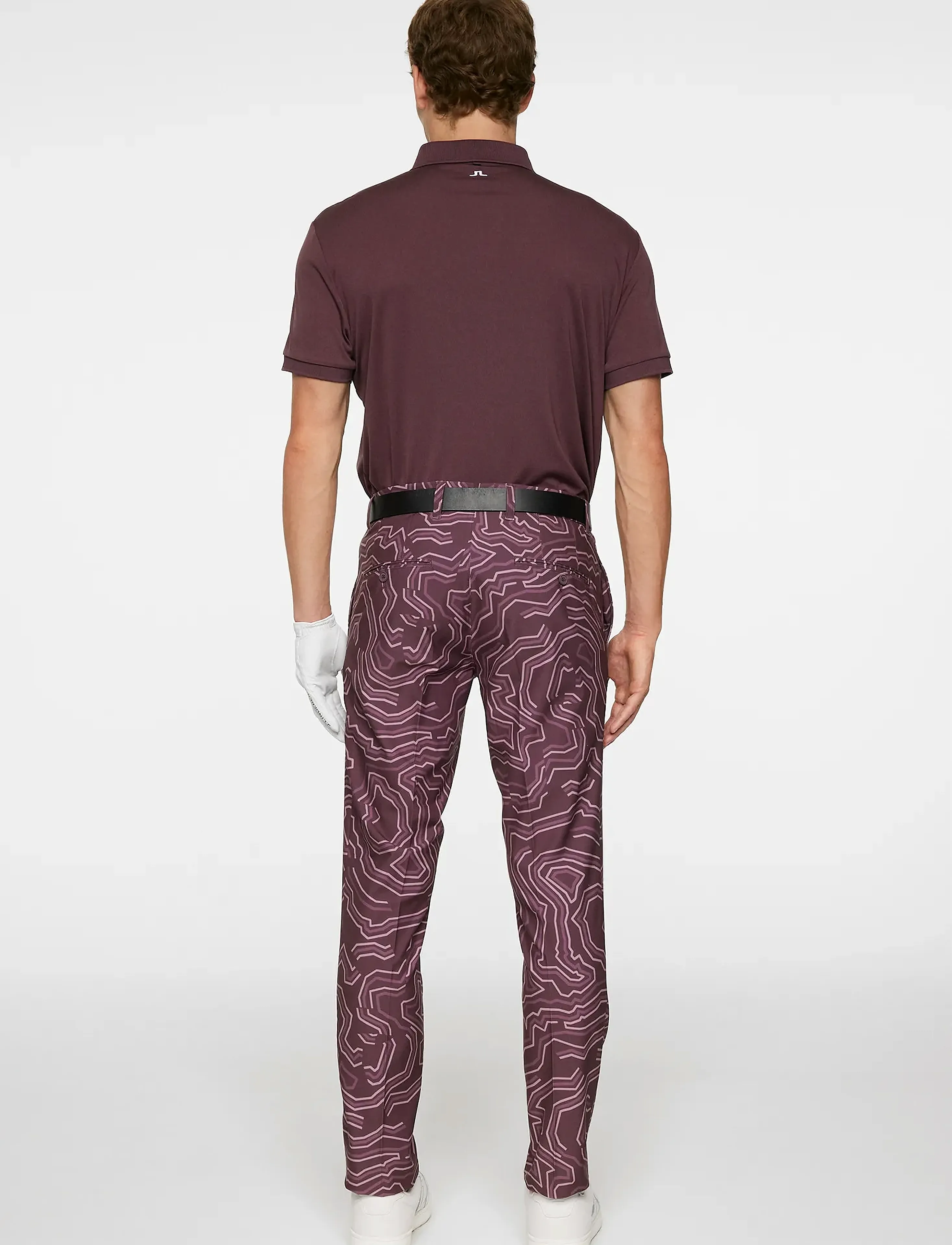 J. Lindeberg - Ellott Print Pant - golfhosen - topo huckleberry l - 3