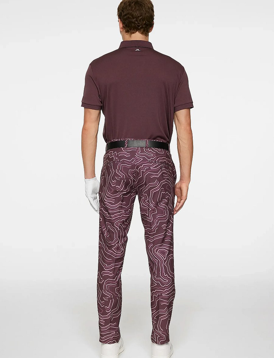 J. Lindeberg - Ellott Print Pant - golf pants - topo huckleberry l - 3