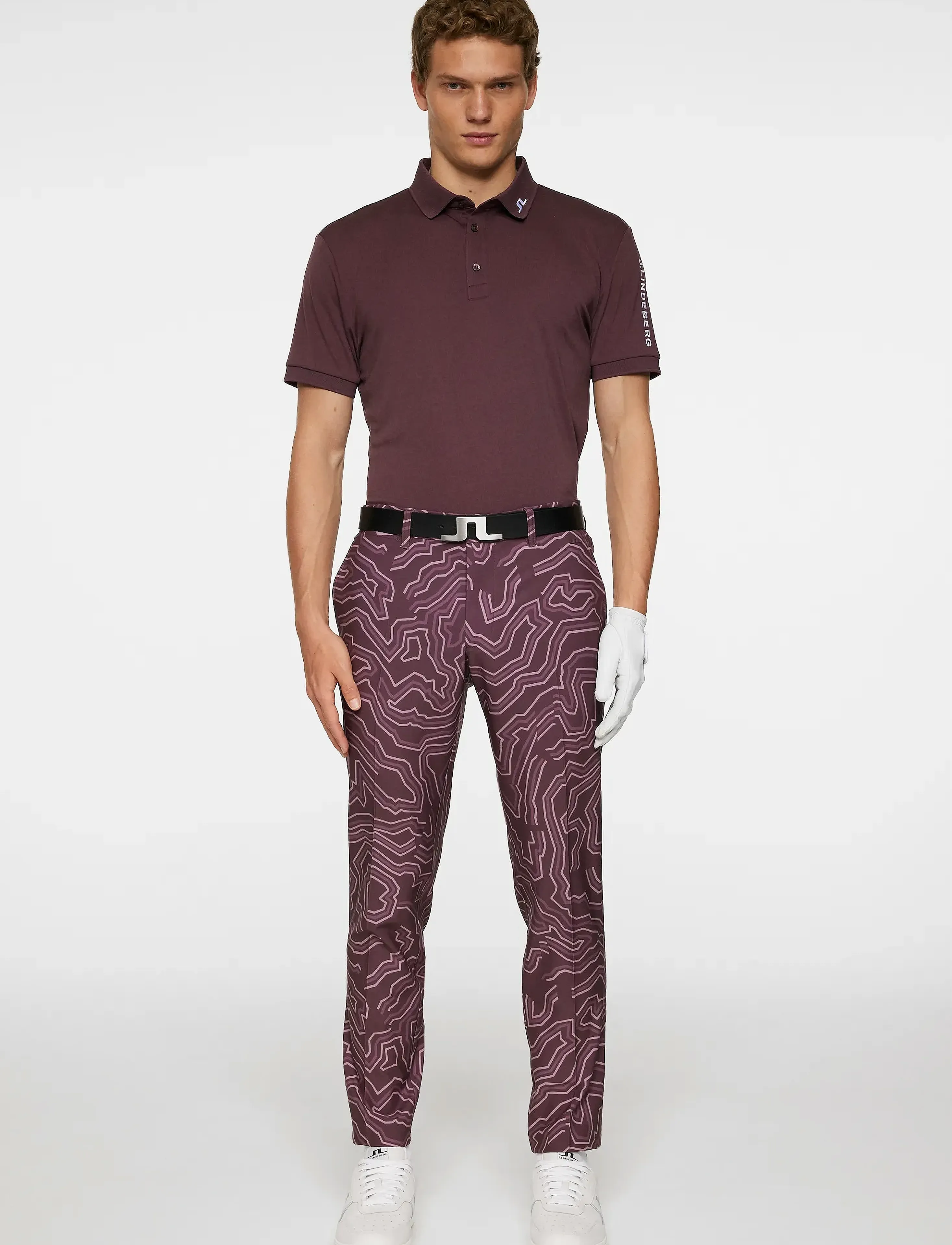 J. Lindeberg - Ellott Print Pant - golfhosen - topo huckleberry l - 4