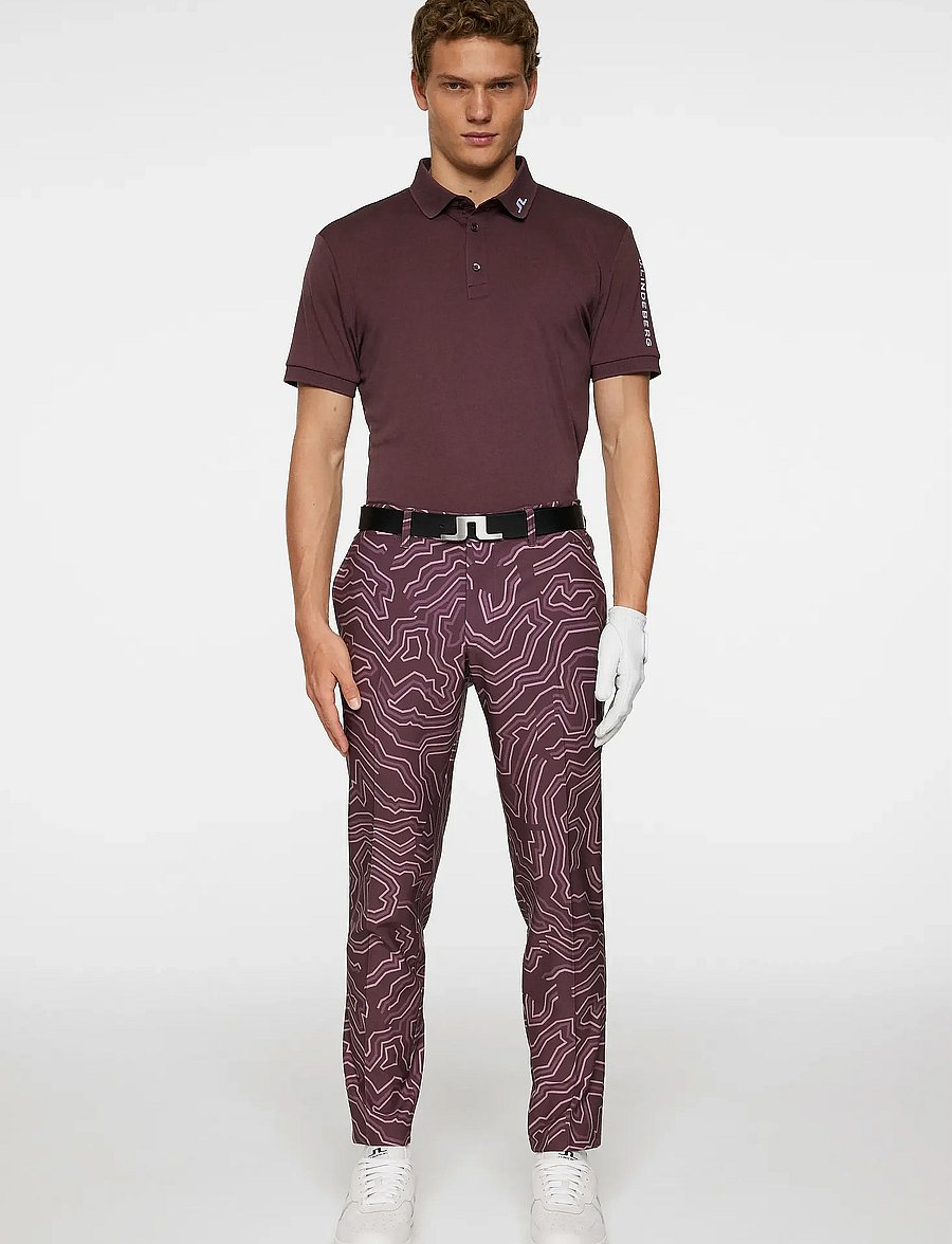 J. Lindeberg - Ellott Print Pant - golf pants - topo huckleberry l - 4
