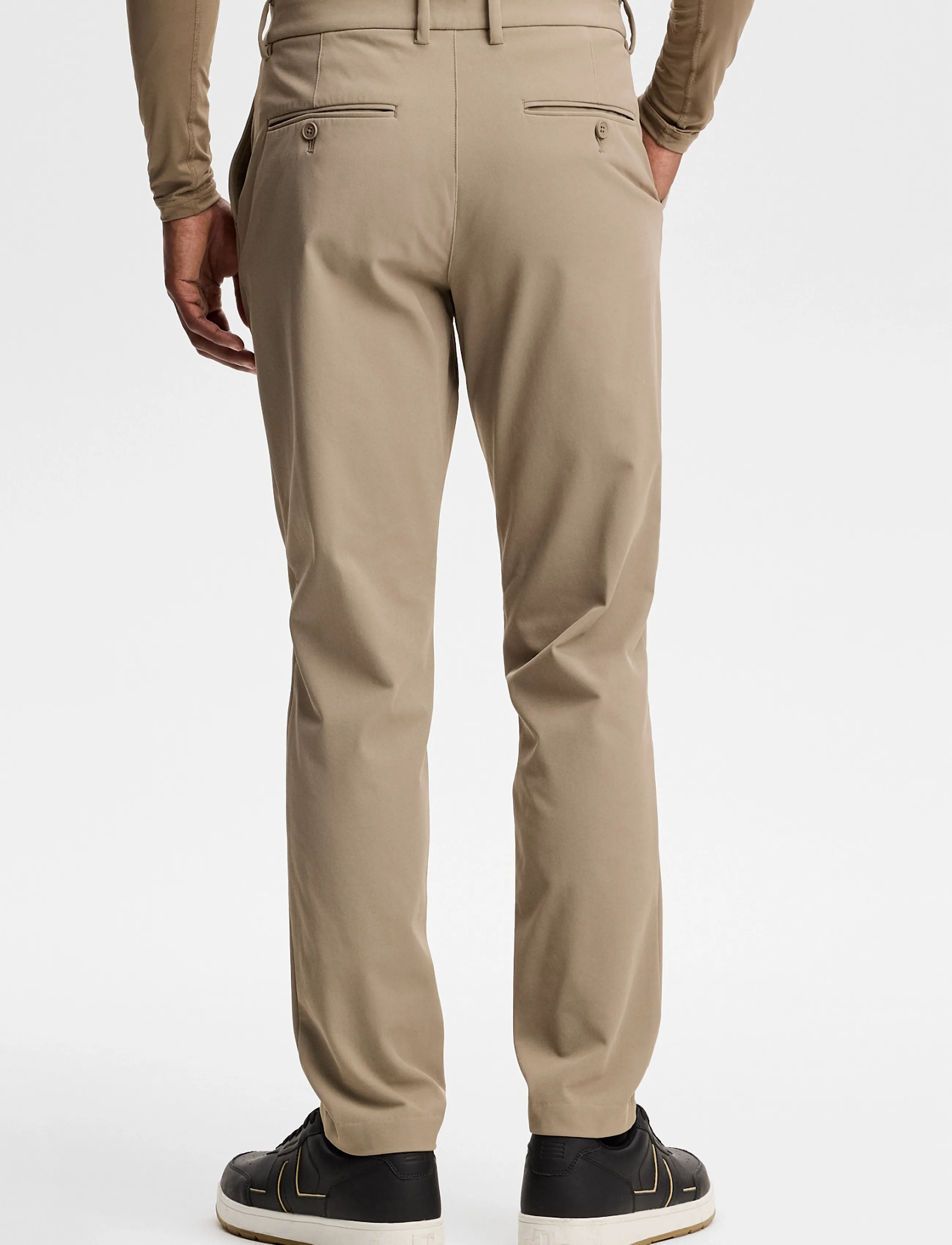 J. Lindeberg - Ellott Fleece Twill Pant - golfipüksid - brindle - 3