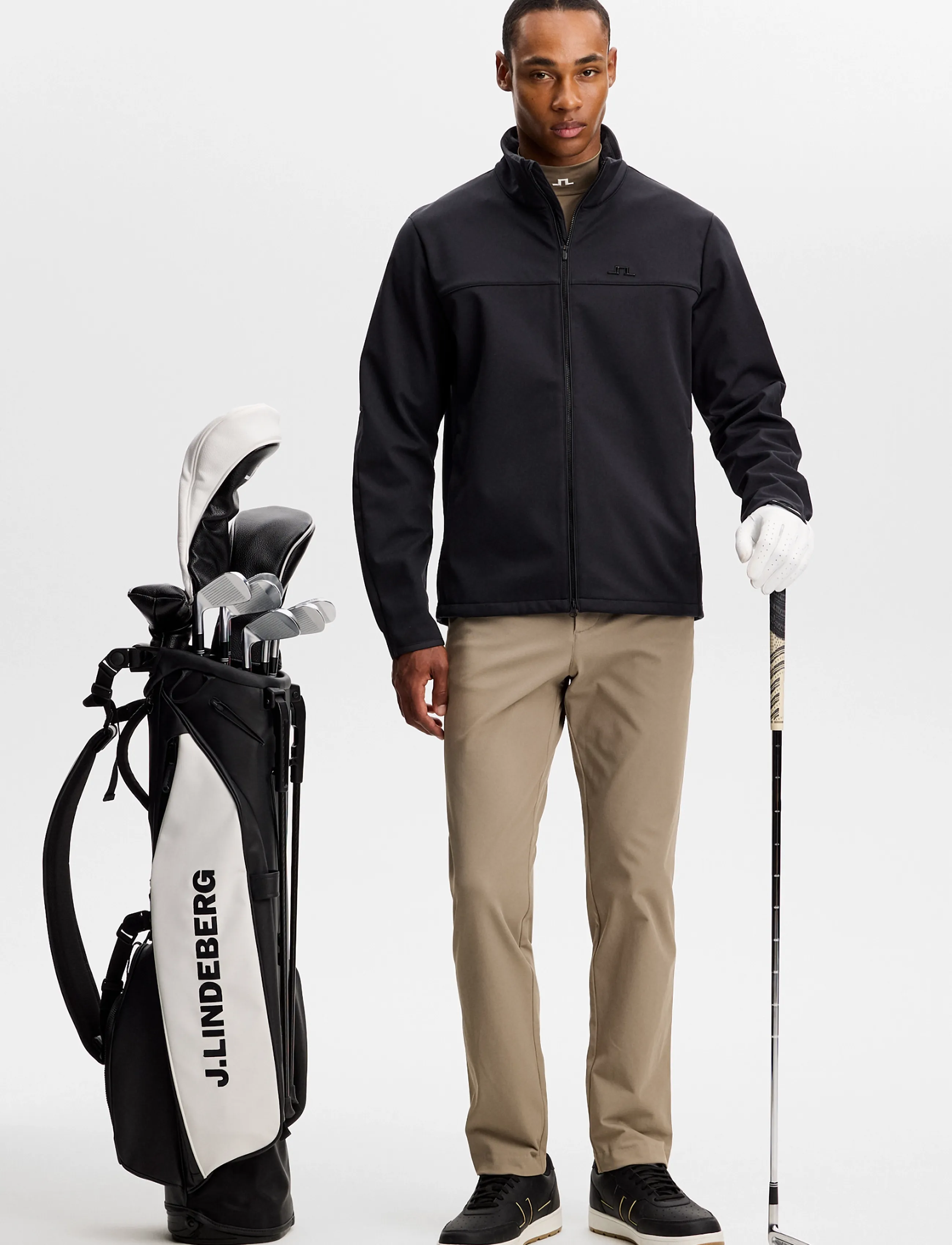 J. Lindeberg - Ellott Fleece Twill Pant - golfipüksid - brindle - 4