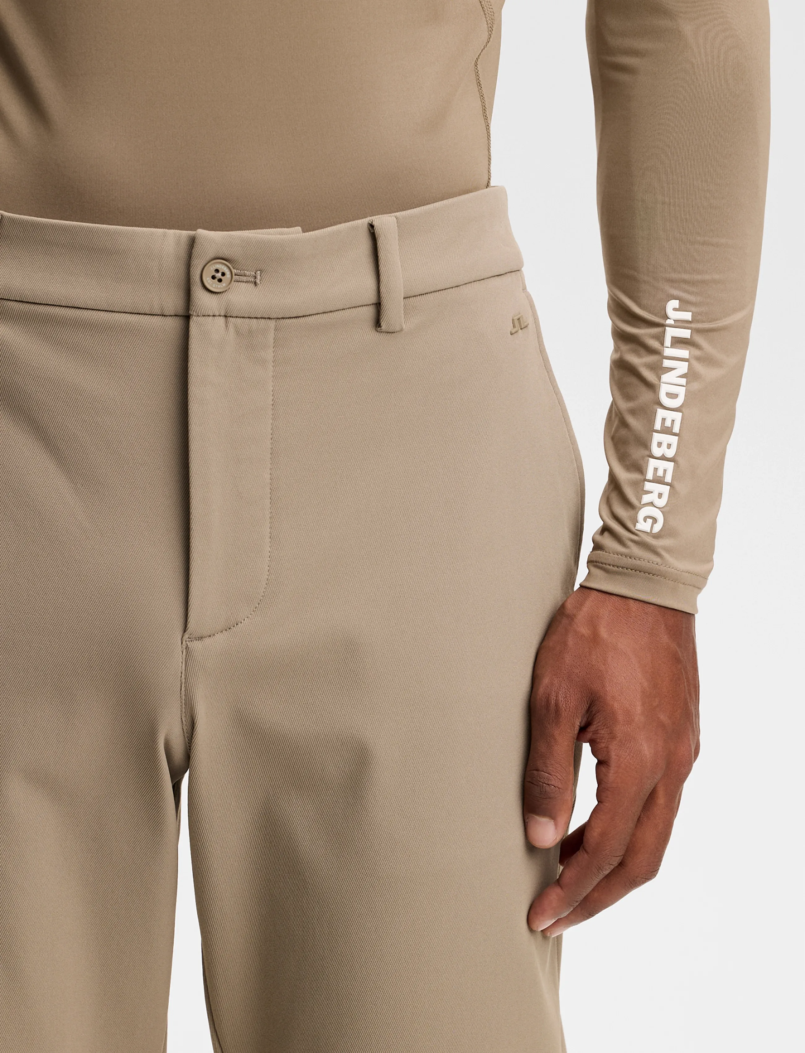 J. Lindeberg - Ellott Fleece Twill Pant - golfipüksid - brindle - 5