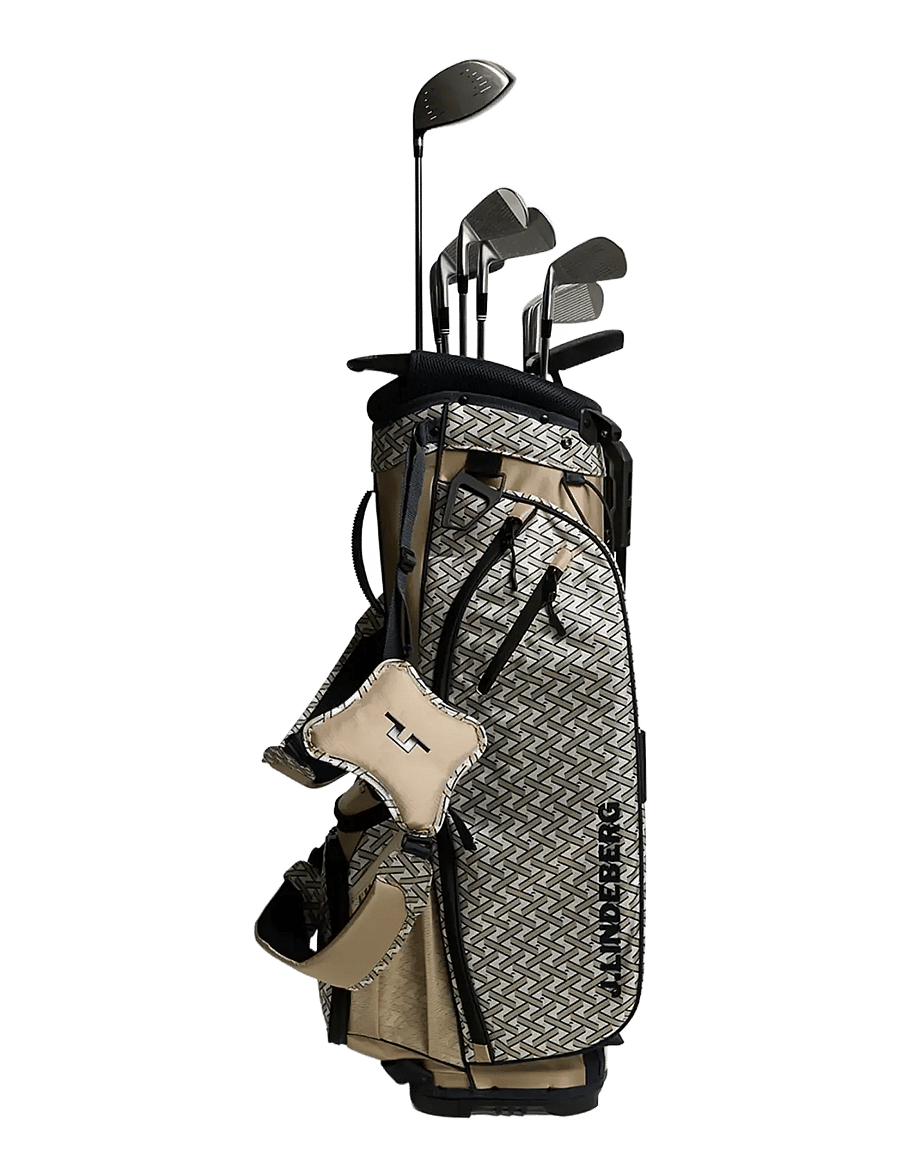 J. Lindeberg - JL Flare Printed Golf Bag - golfbags - ladder white kelp s - 0
