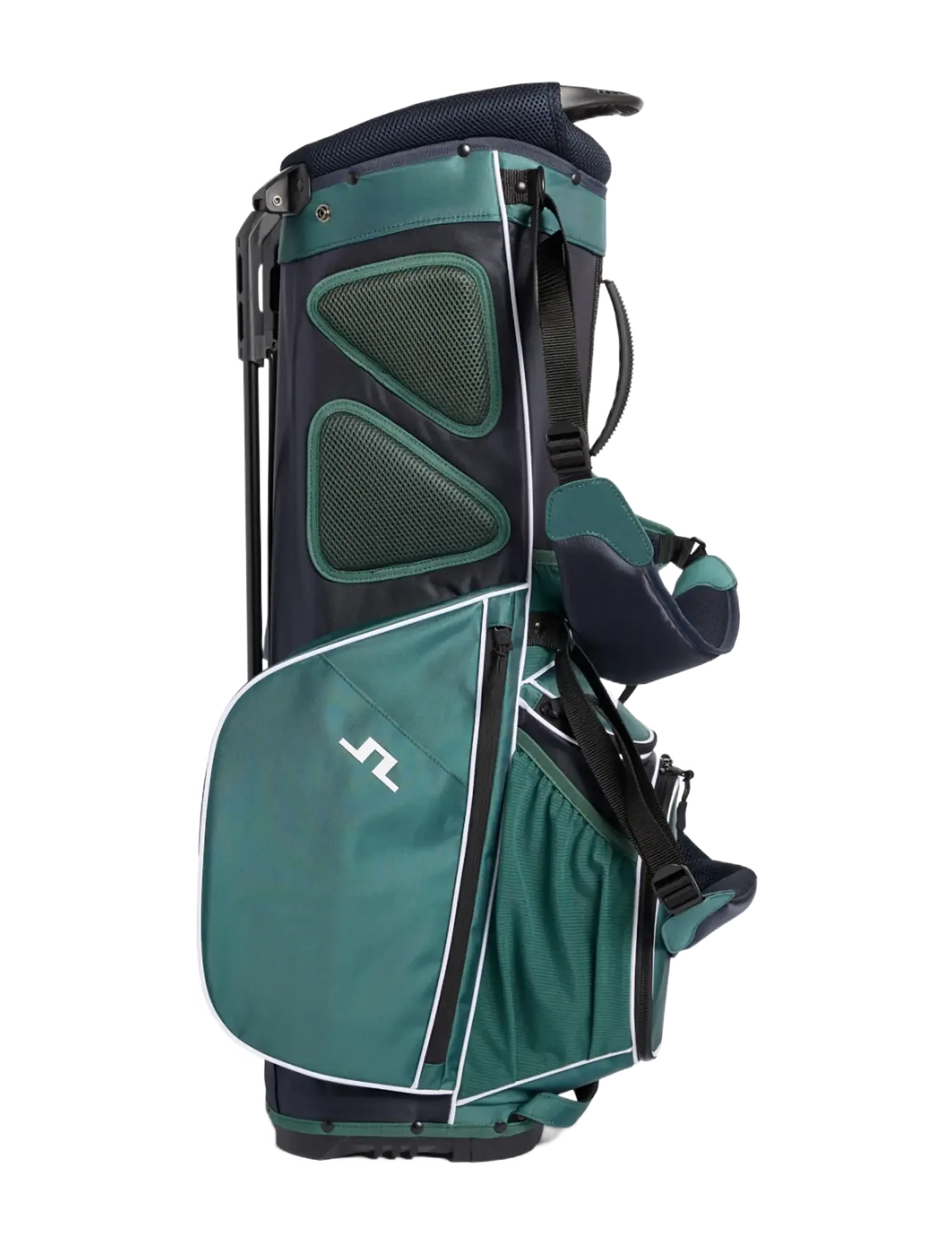 J. Lindeberg JL Flare Colour Block Golf Bag - Golfivarustus - FOREST BIOME / green