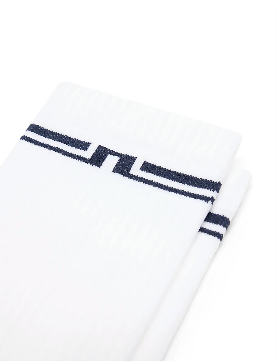 J. Lindeberg - Stratton Golf Sock - sokker - white - 1