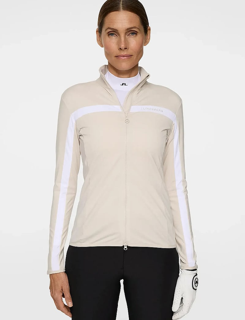 J. Lindeberg - Seasonal Janice Mid Layer - fleece & mellanlager - moonbeam - 0
