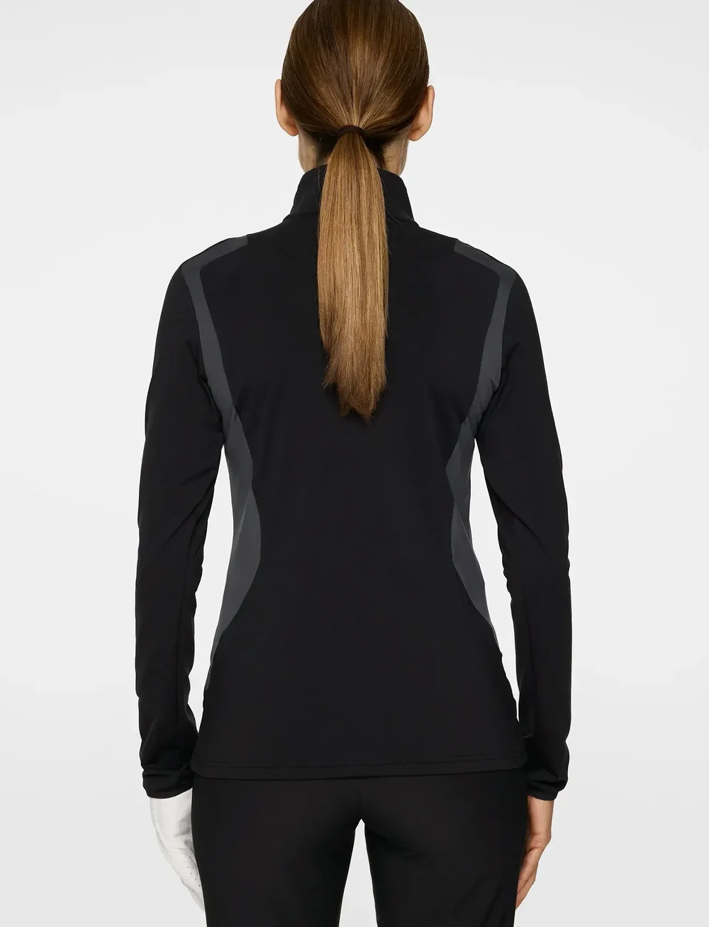 J. Lindeberg - Mae Quarter Zip Mid Layer - fleece & mellanlager - black - 3