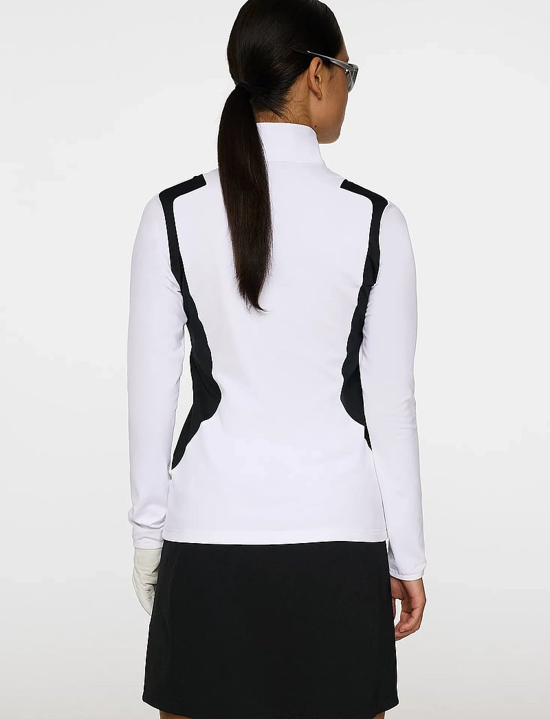 J. Lindeberg - Mae Quarter Zip Mid Layer - kampsunid ja vahekihid - white - 3