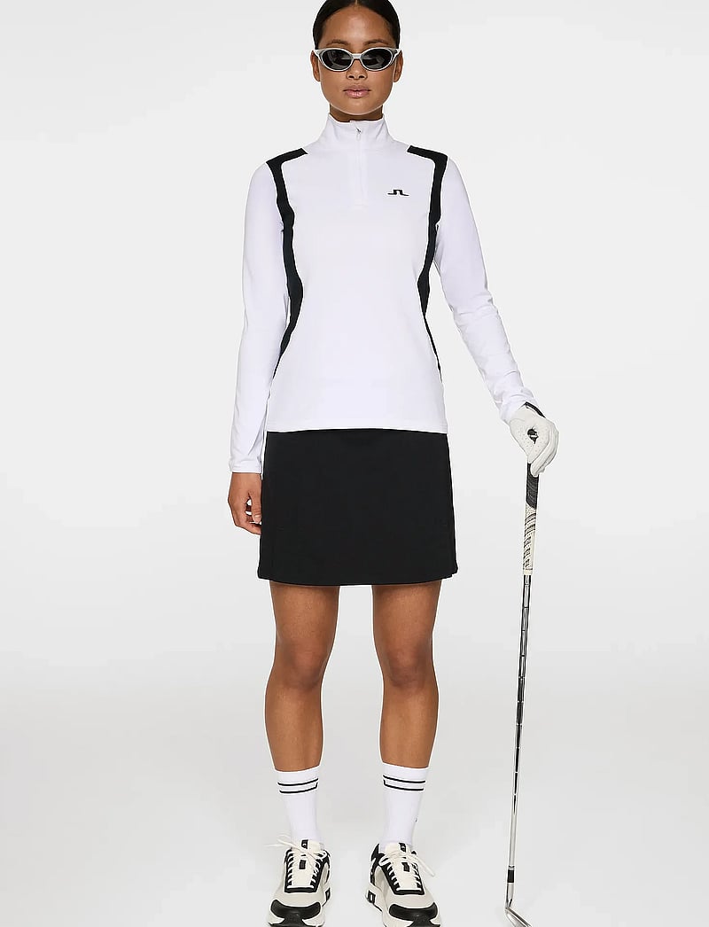 J. Lindeberg - Mae Quarter Zip Mid Layer - kampsunid ja vahekihid - white - 4