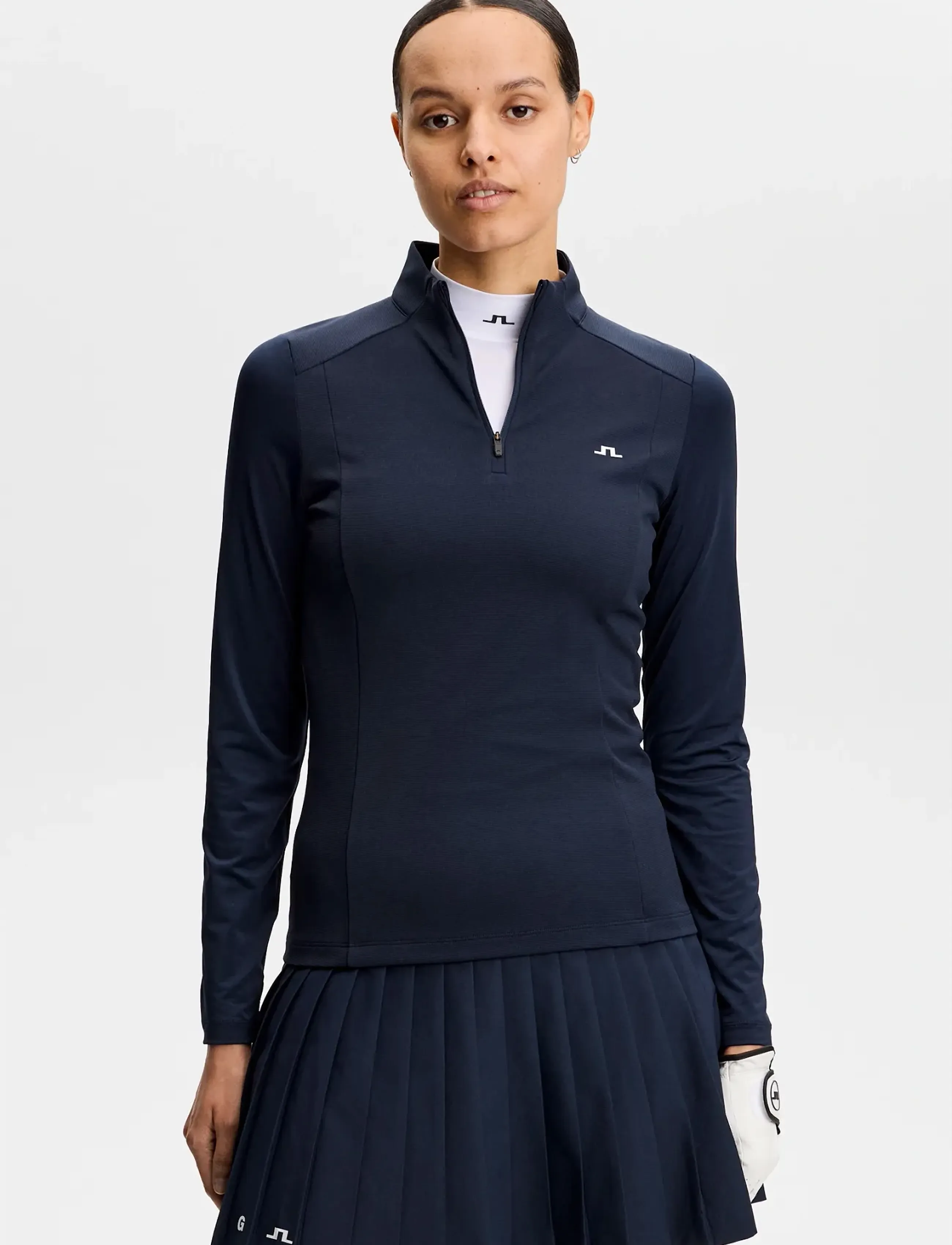 J. Lindeberg - Cindy Quarter Zip Mid Layer - overdele - jl navy - 0