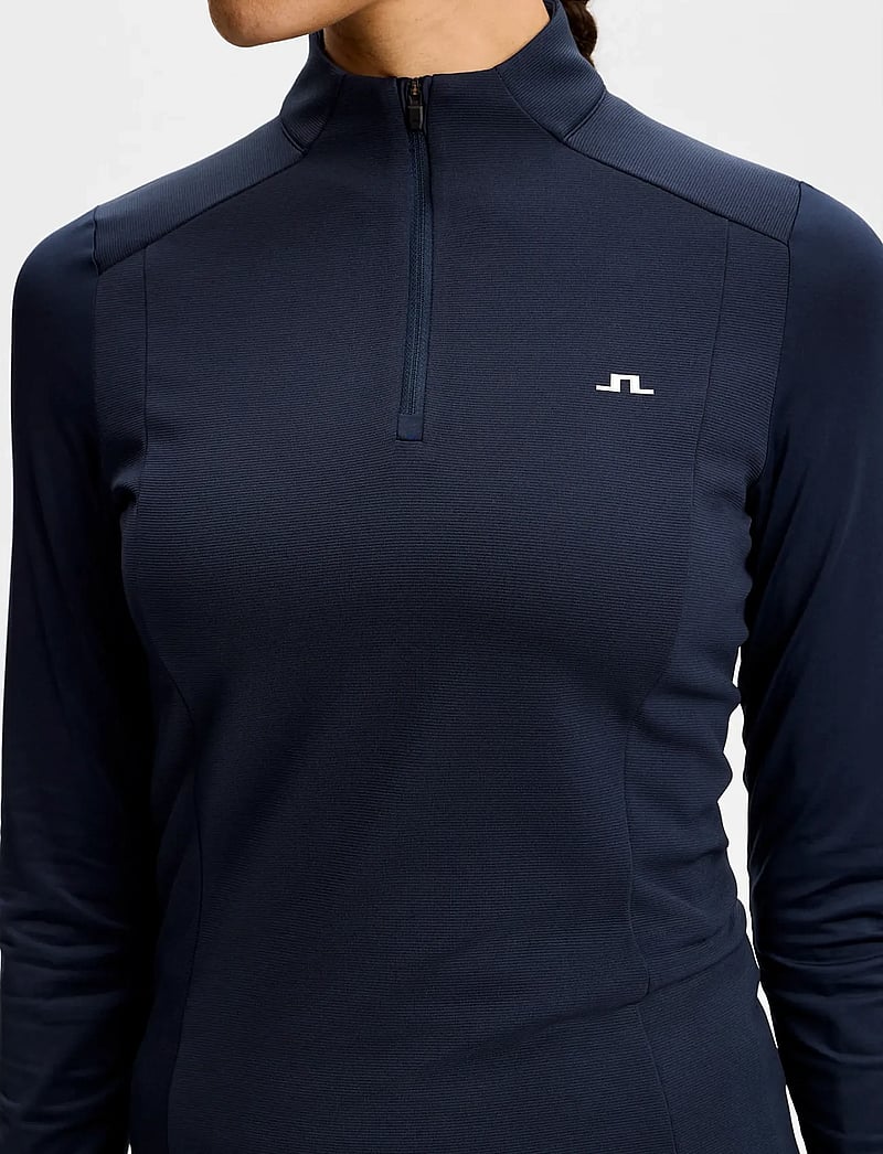 J. Lindeberg - Cindy Quarter Zip Mid Layer - overdele - jl navy - 5