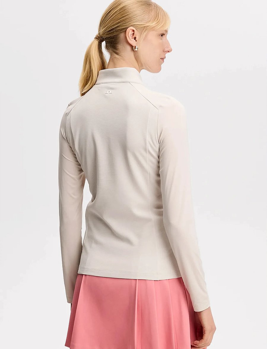 J. Lindeberg - Cindy Quarter Zip Mid Layer - overdele - moonbeam - 2