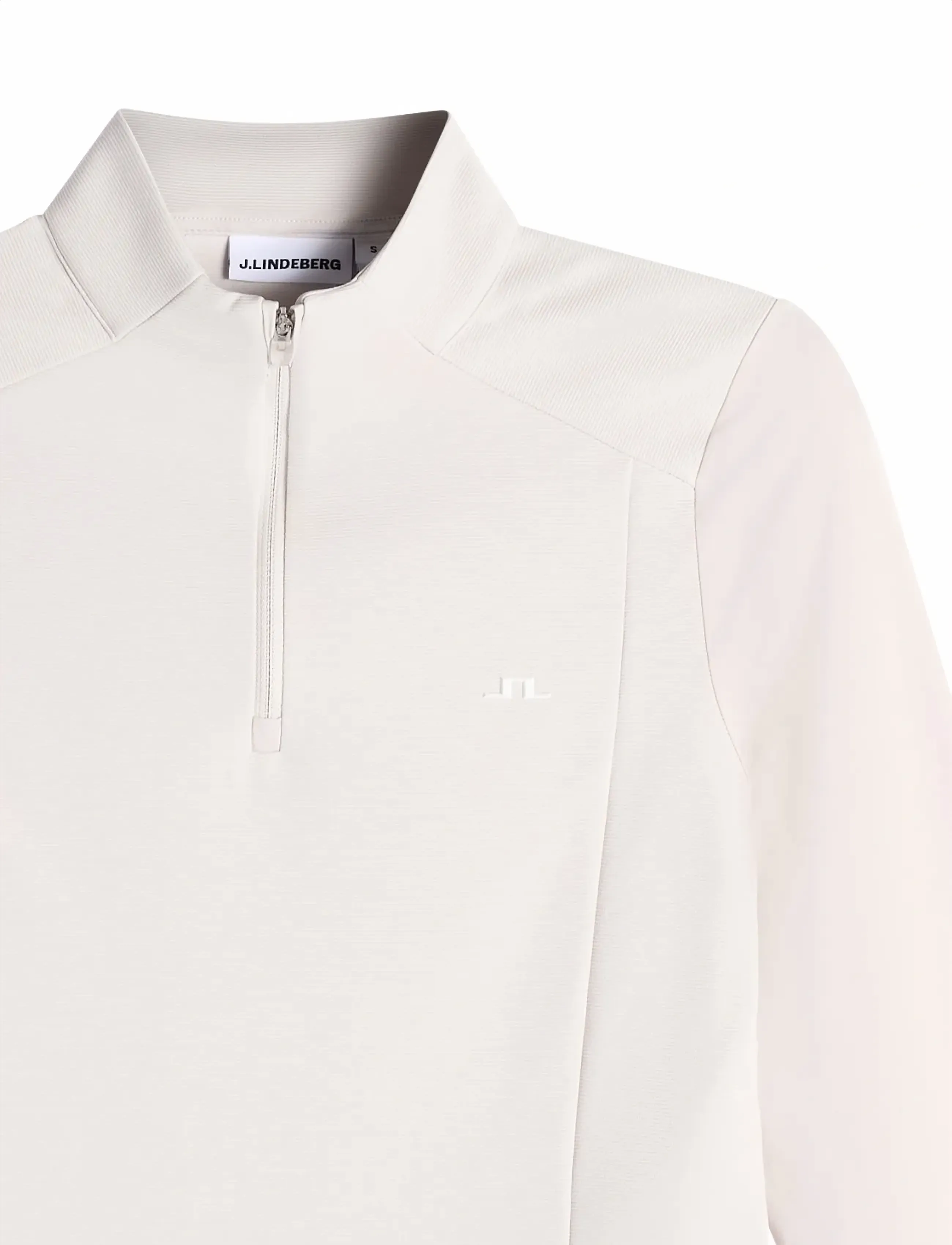 J. Lindeberg - Cindy Quarter Zip Mid Layer - tops - moonbeam - 5