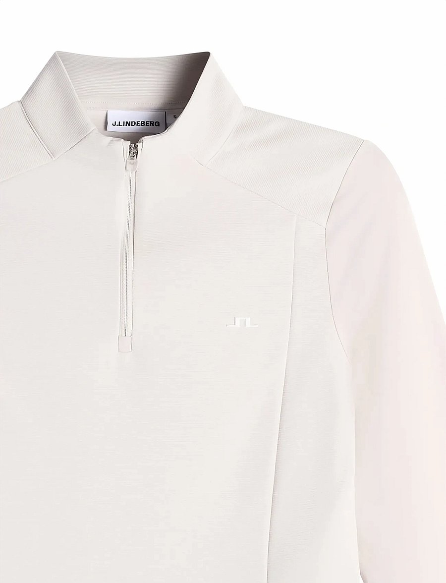J. Lindeberg - Cindy Quarter Zip Mid Layer - overdele - moonbeam - 5