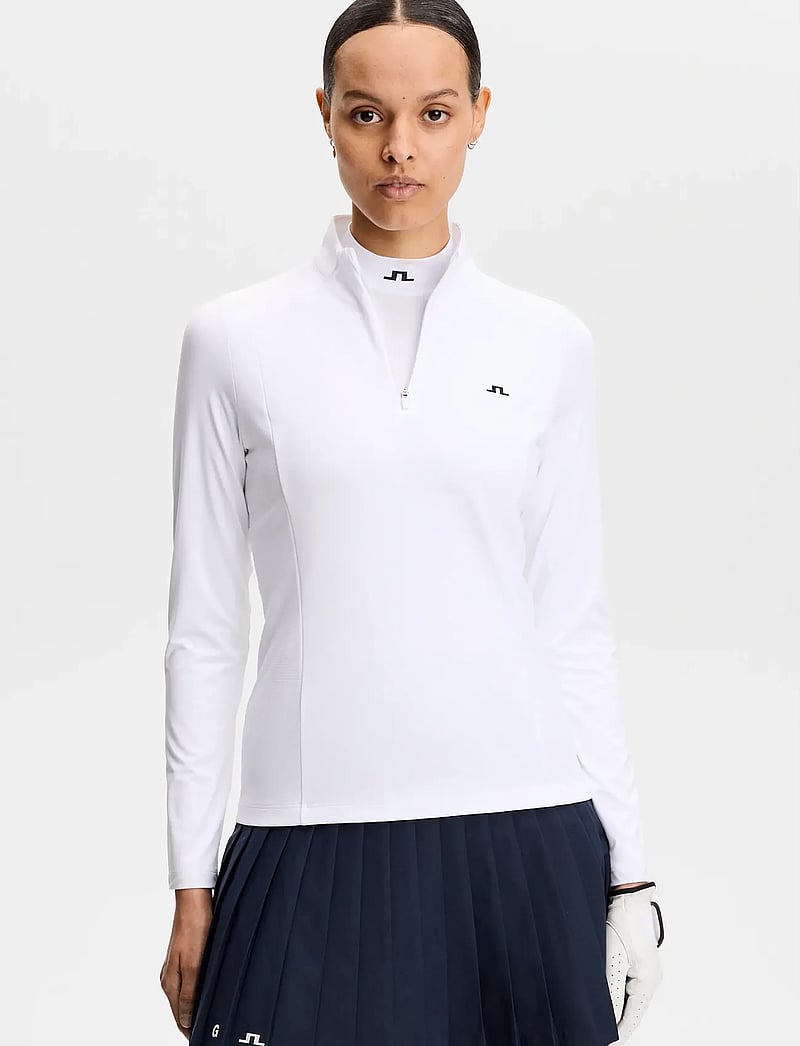 J. Lindeberg - Cindy Quarter Zip Mid Layer - oberteile - white - 0