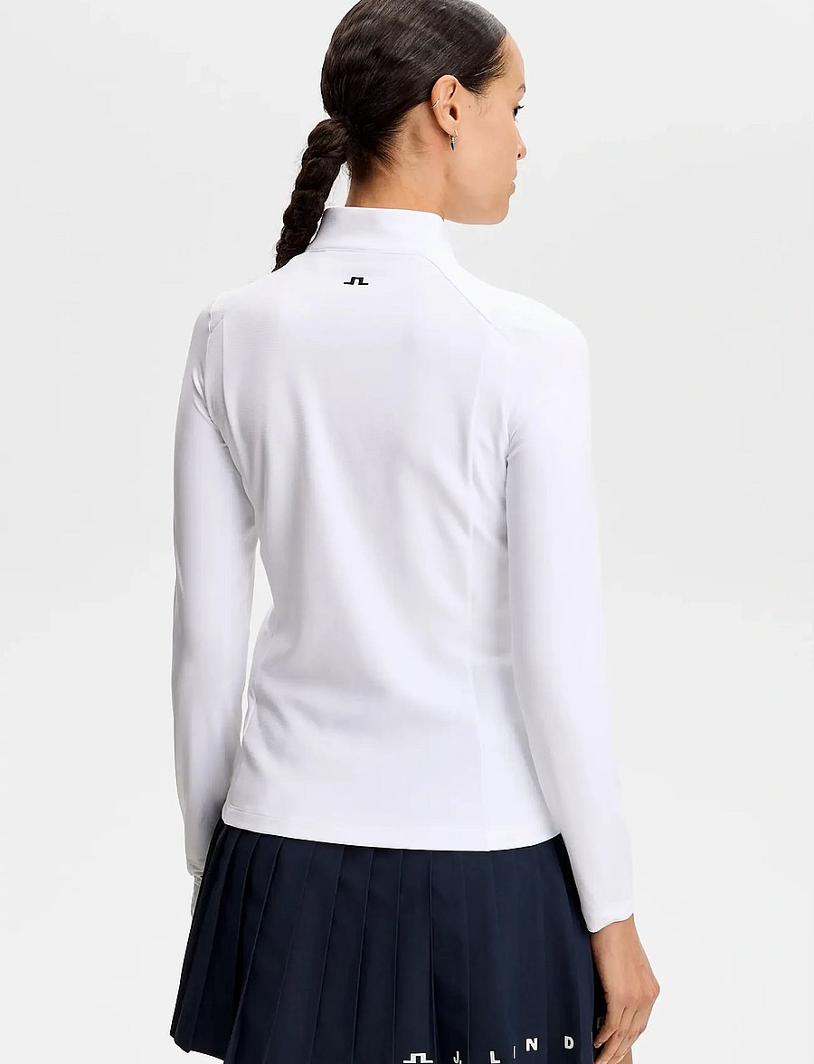 J. Lindeberg - Cindy Quarter Zip Mid Layer - góry - white - 3