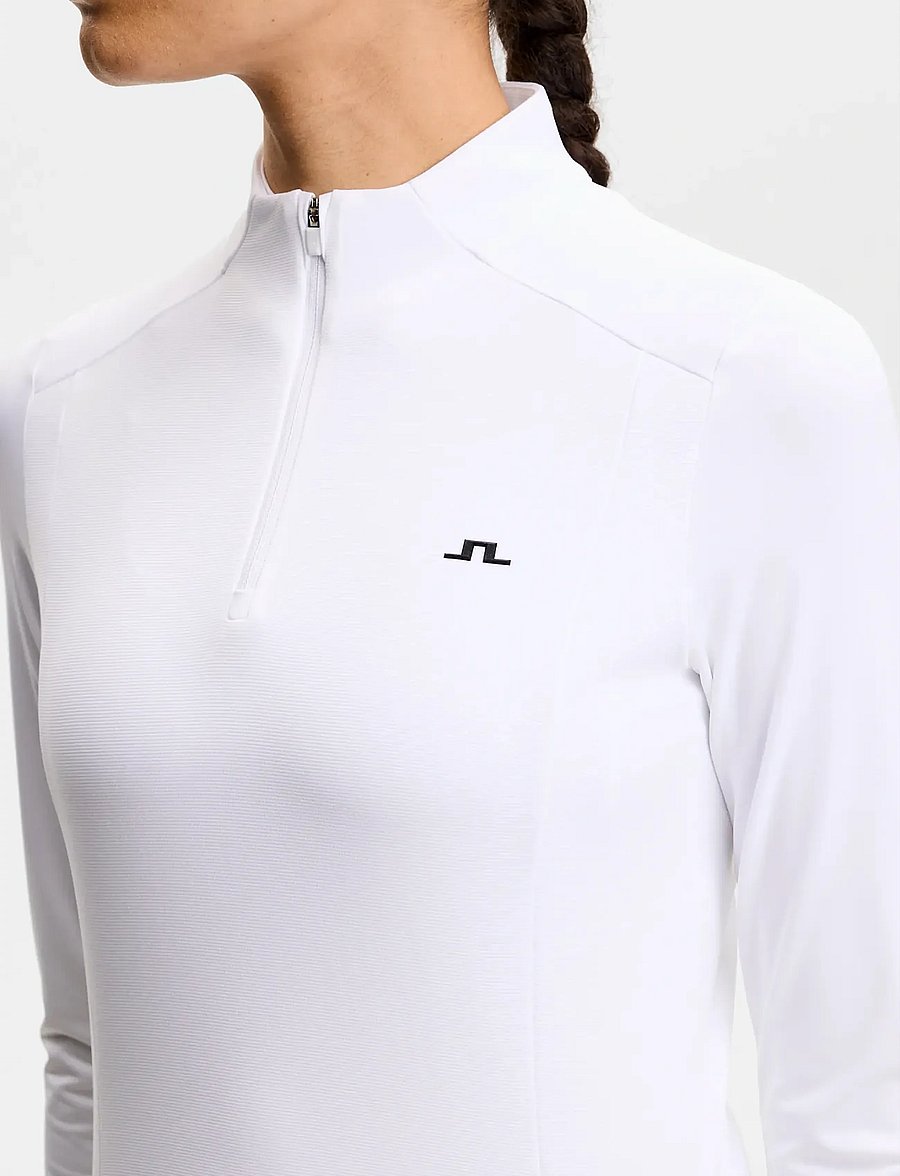 J. Lindeberg - Cindy Quarter Zip Mid Layer - góry - white - 4