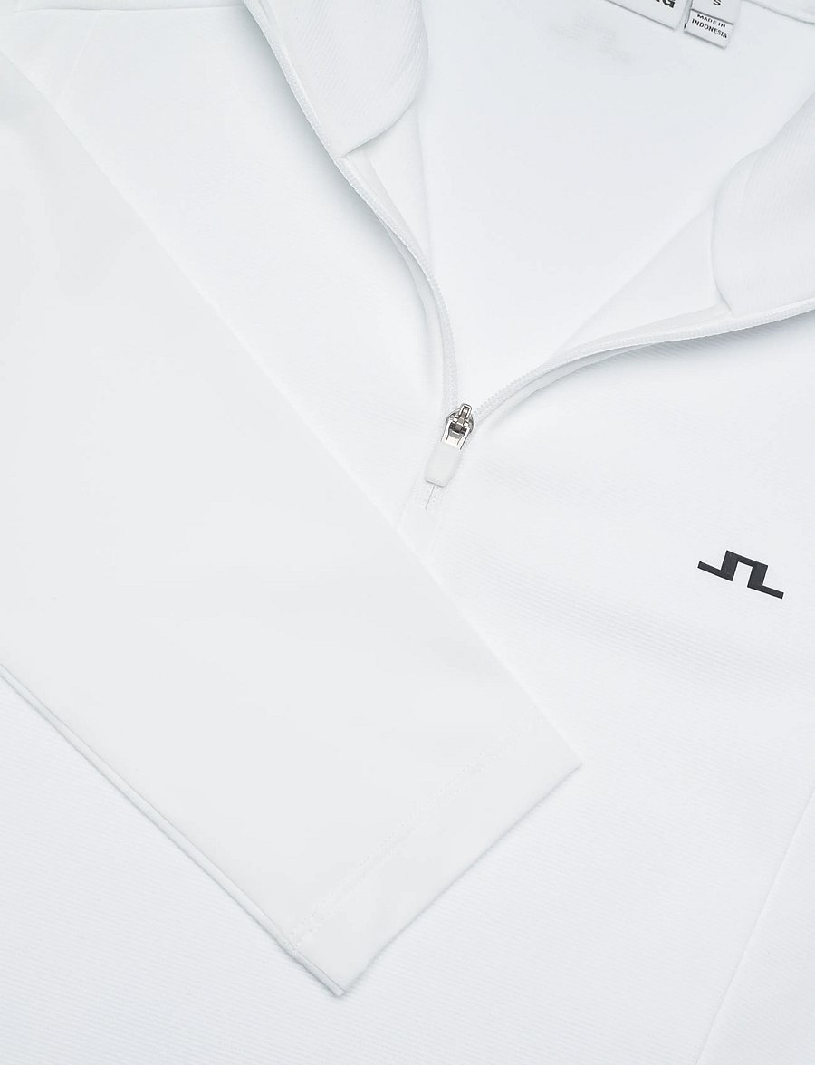 J. Lindeberg - Cindy Quarter Zip Mid Layer - góry - white - 5