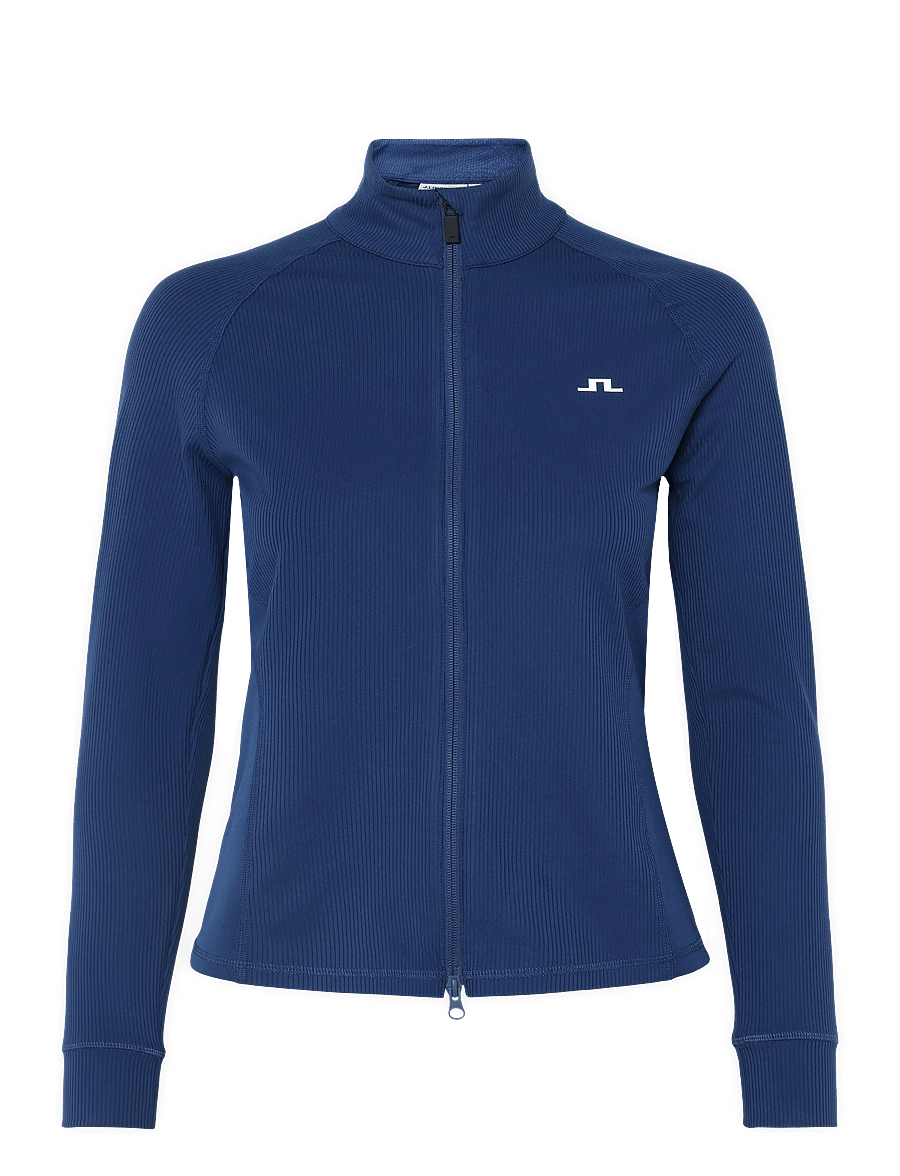 J. Lindeberg - Mel Rib Mid Layer - oberteile - estate blue - 1